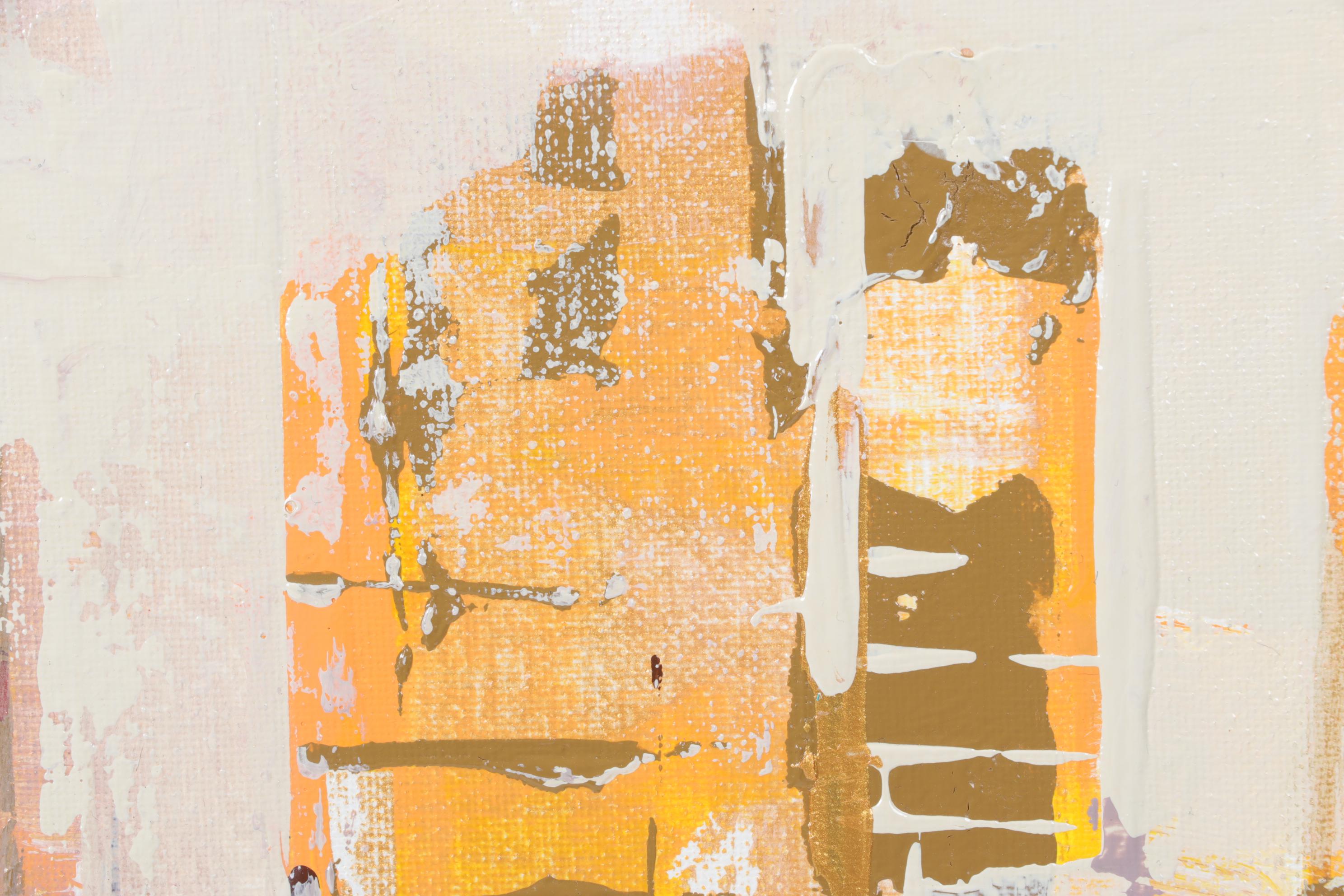 Farshad Lanjani Acrylic Painting of City Street Scene, 21st Century