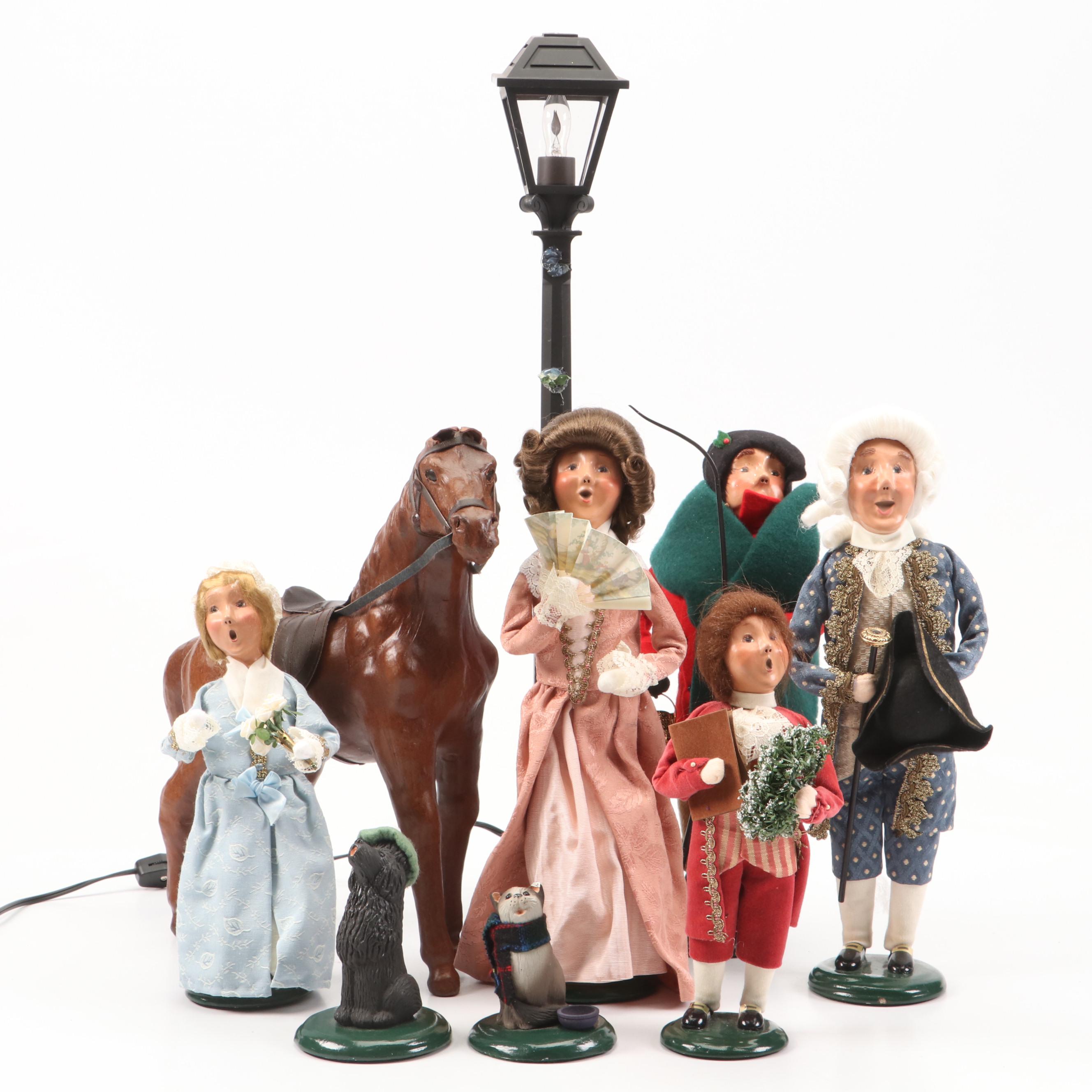 Byers' Choice "Williamsburg" and "The Carolers" Ceramic Figurines with More