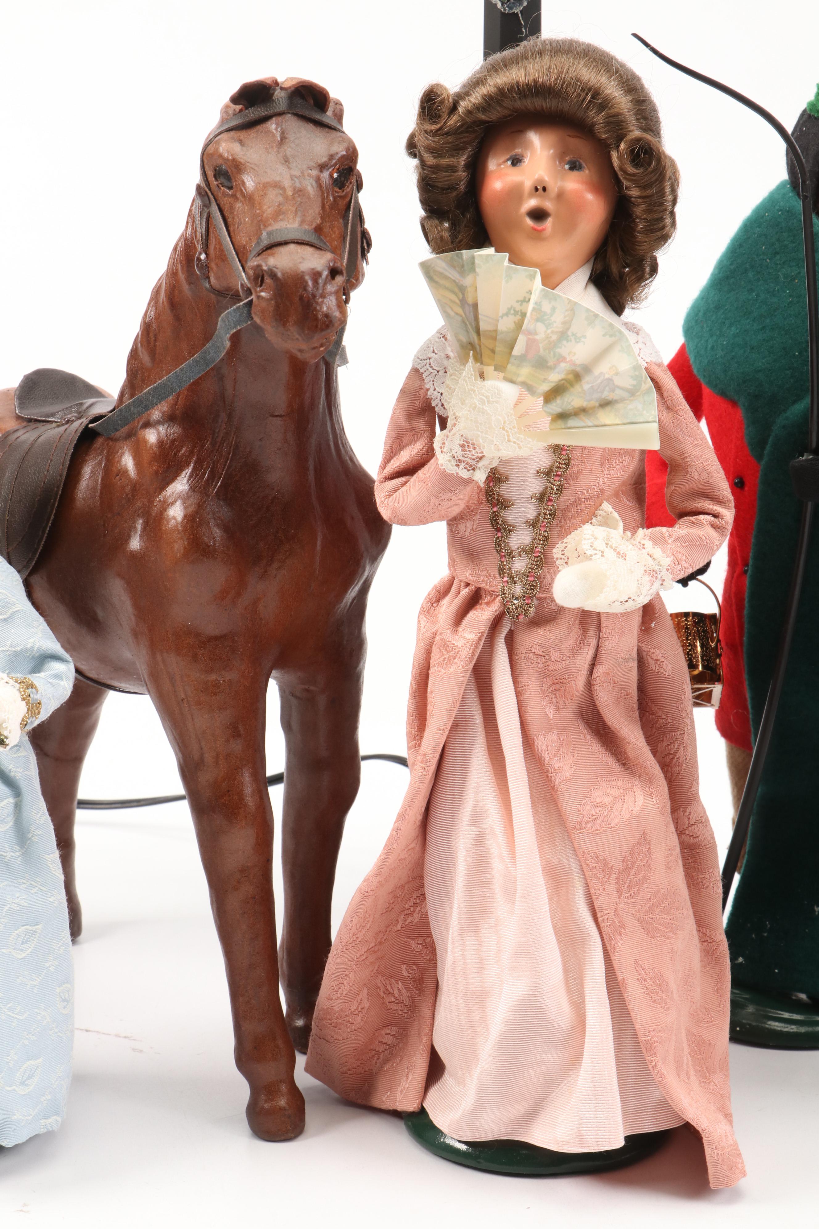 Byers' Choice "Williamsburg" and "The Carolers" Ceramic Figurines with More
