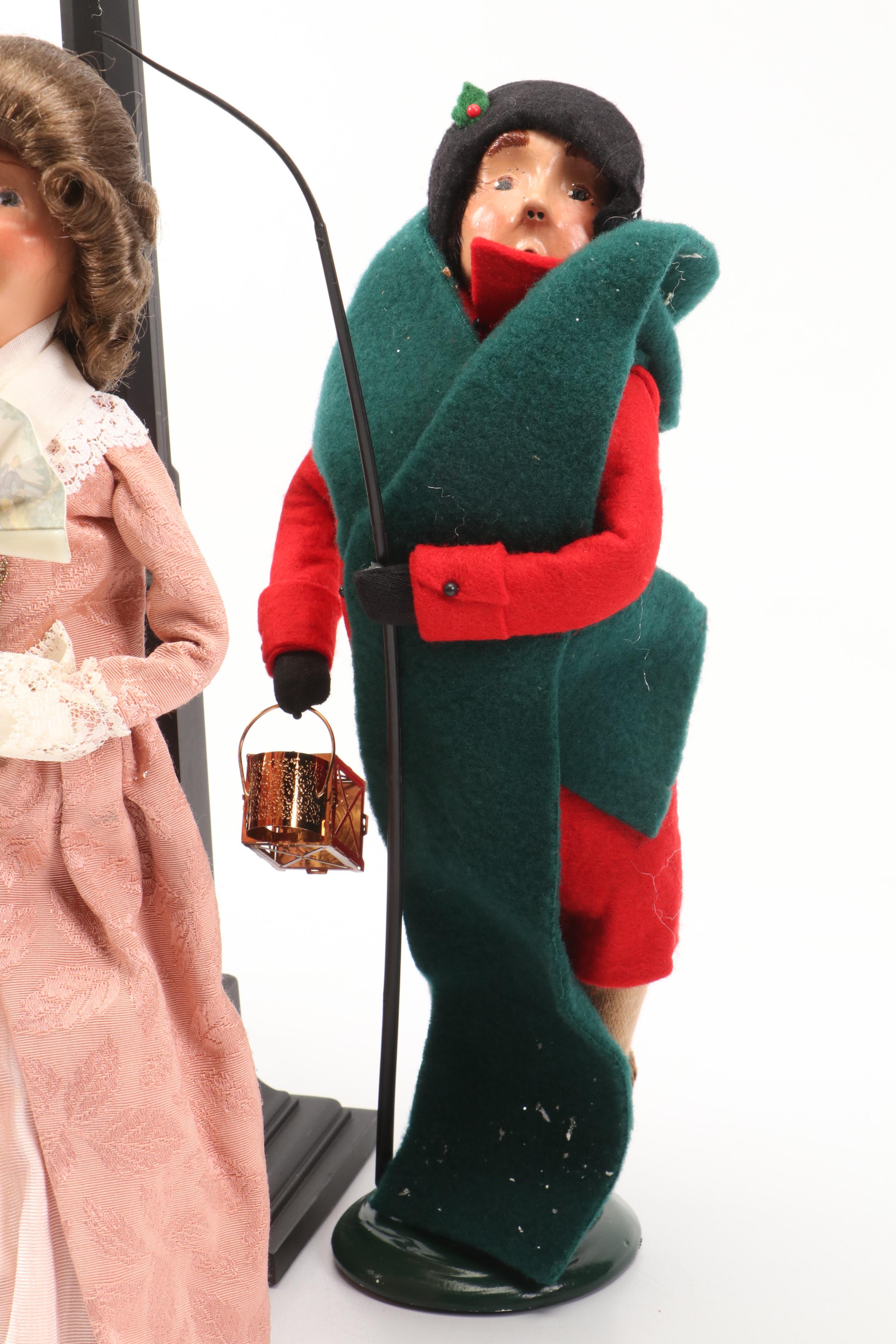 Byers' Choice "Williamsburg" and "The Carolers" Ceramic Figurines with More