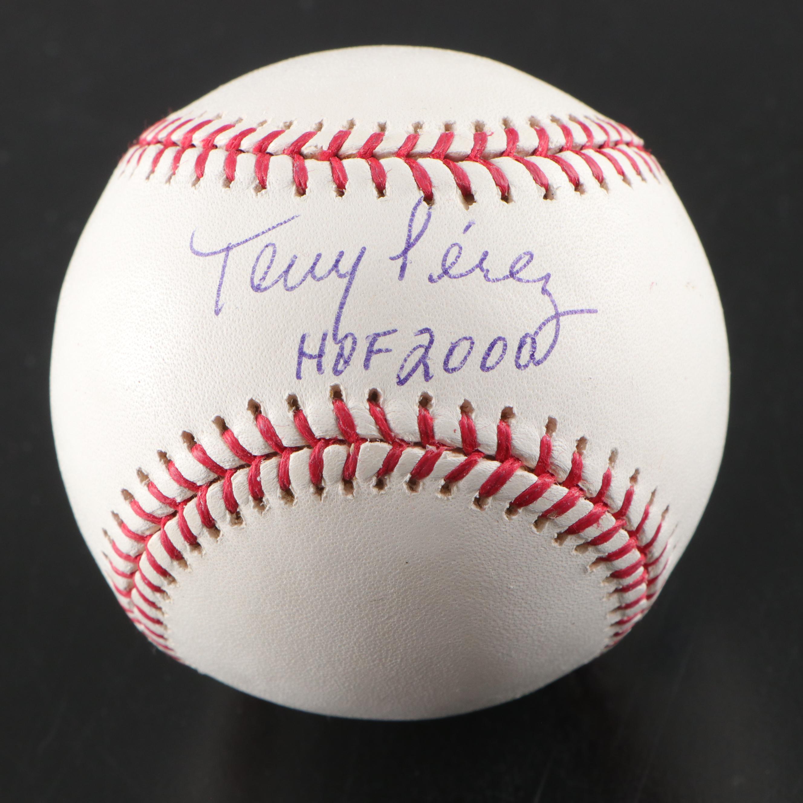 Tony Perez, Marty Brennaman, Joe Nuxhall, and More Signed Rawlings Baseballs