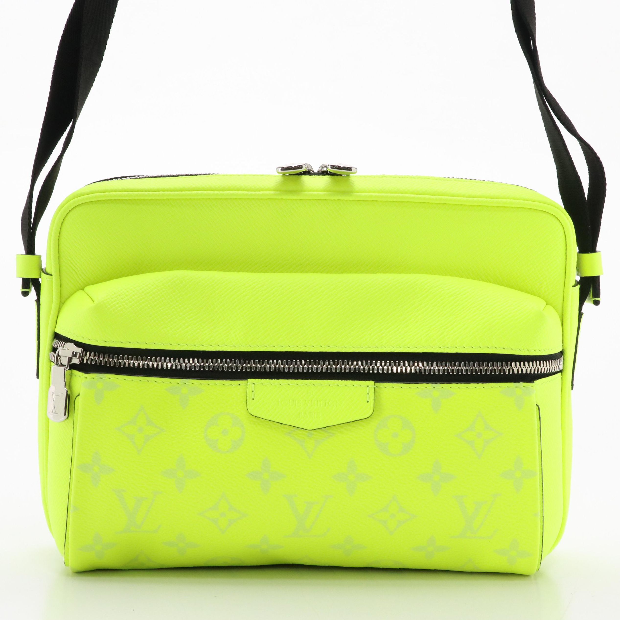 Louis Vuitton Outdoor Messenger Bag in Neon Monogram Taïgarama Leather