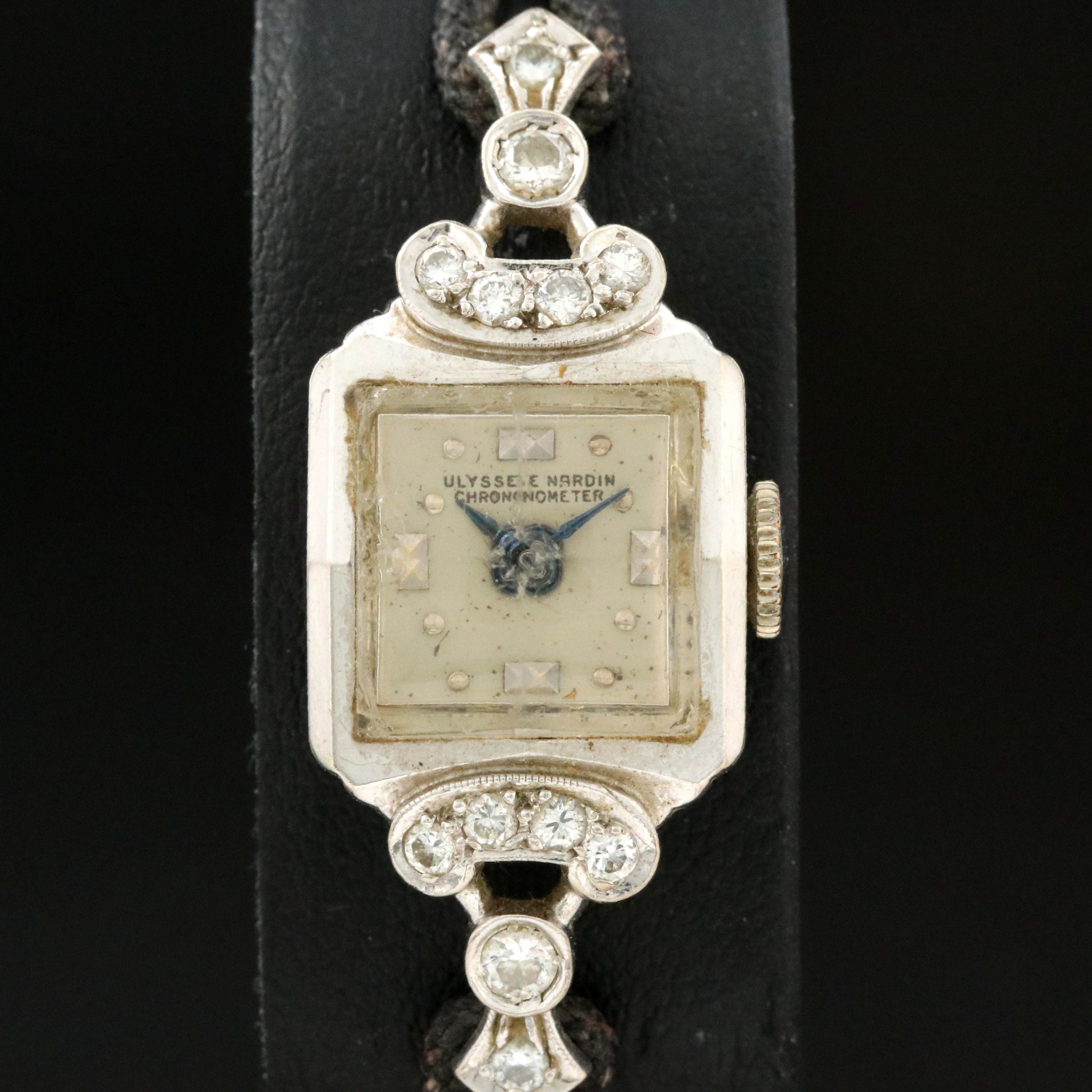 Ulysse Nardin Diamond Set Gold Mechanical Watch