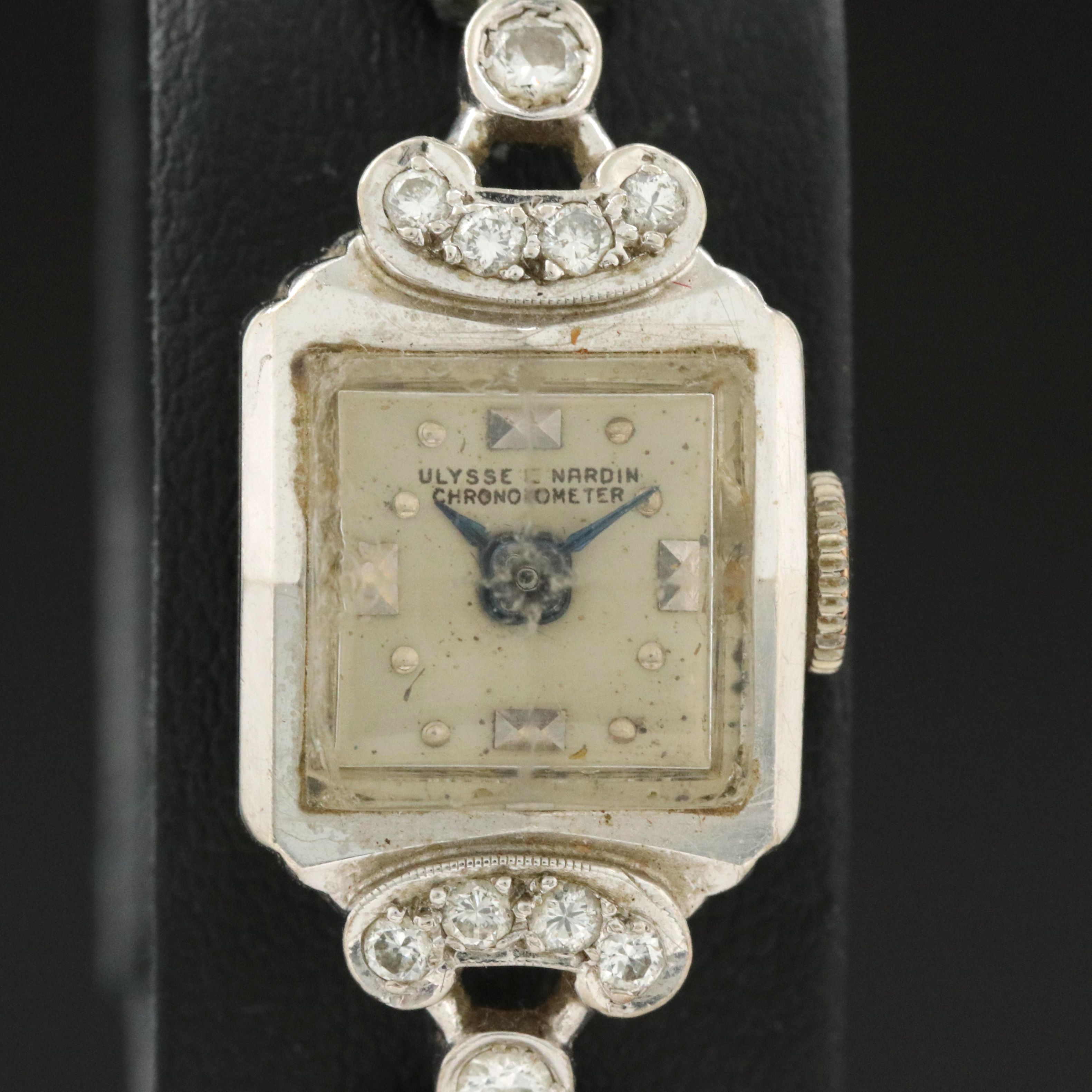 Ulysse Nardin Diamond Set Gold Mechanical Watch