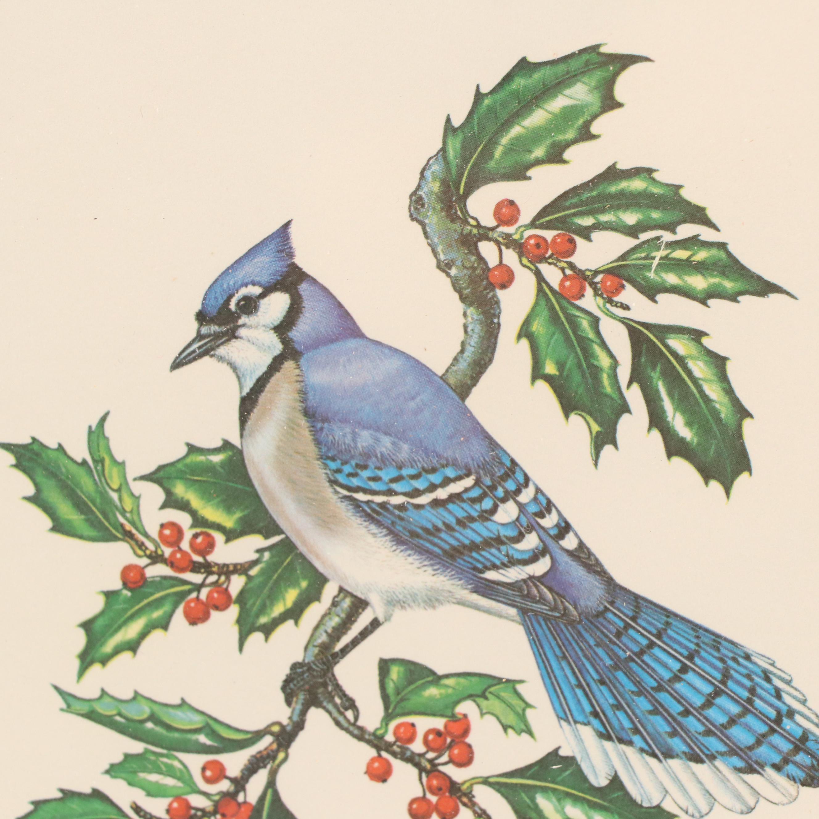 Anne Worsham Richardson Offset Lithograph of Blue Jay