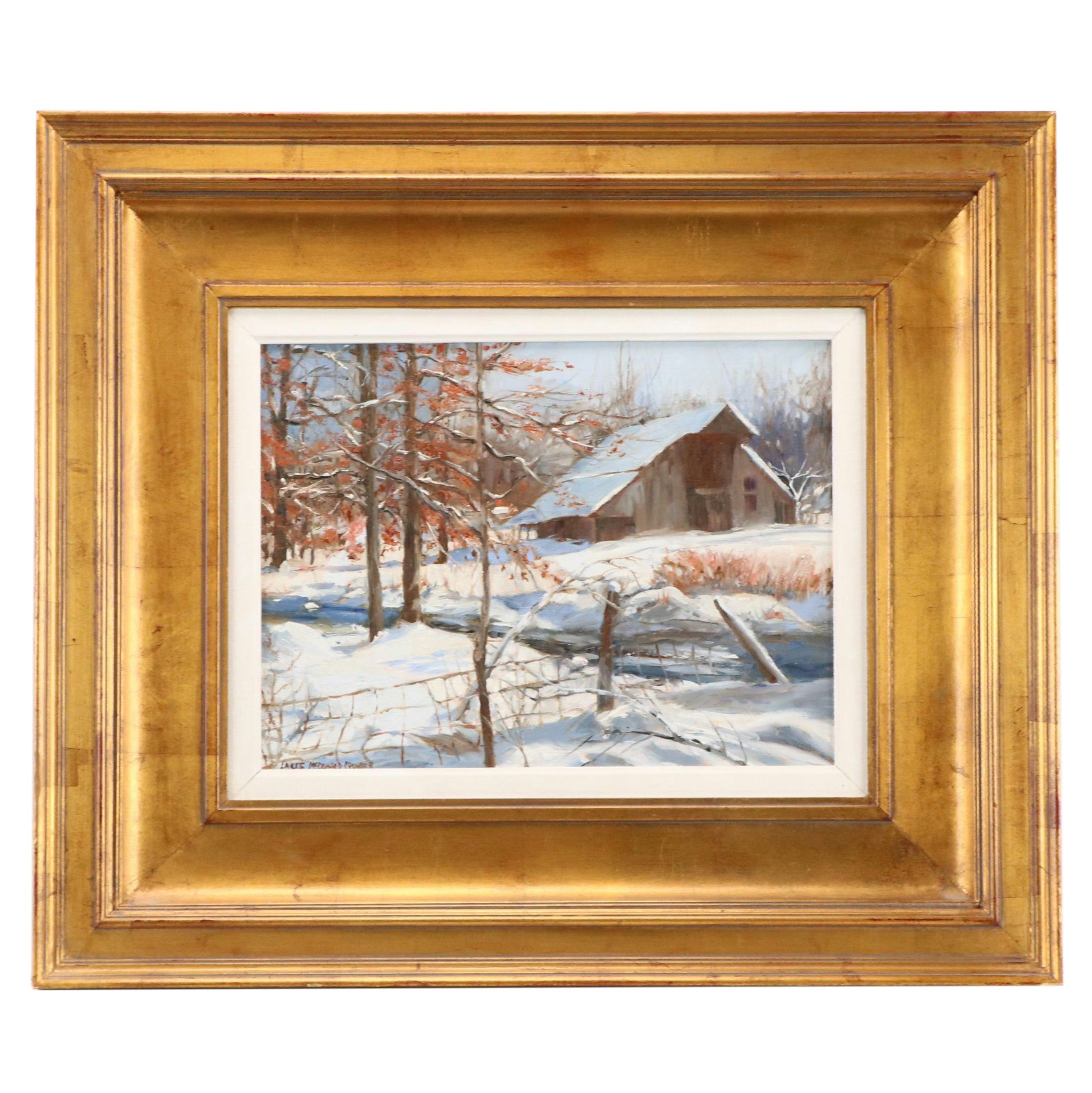 Lassie McDonald Crowder Countryside Landscape Oil Painting