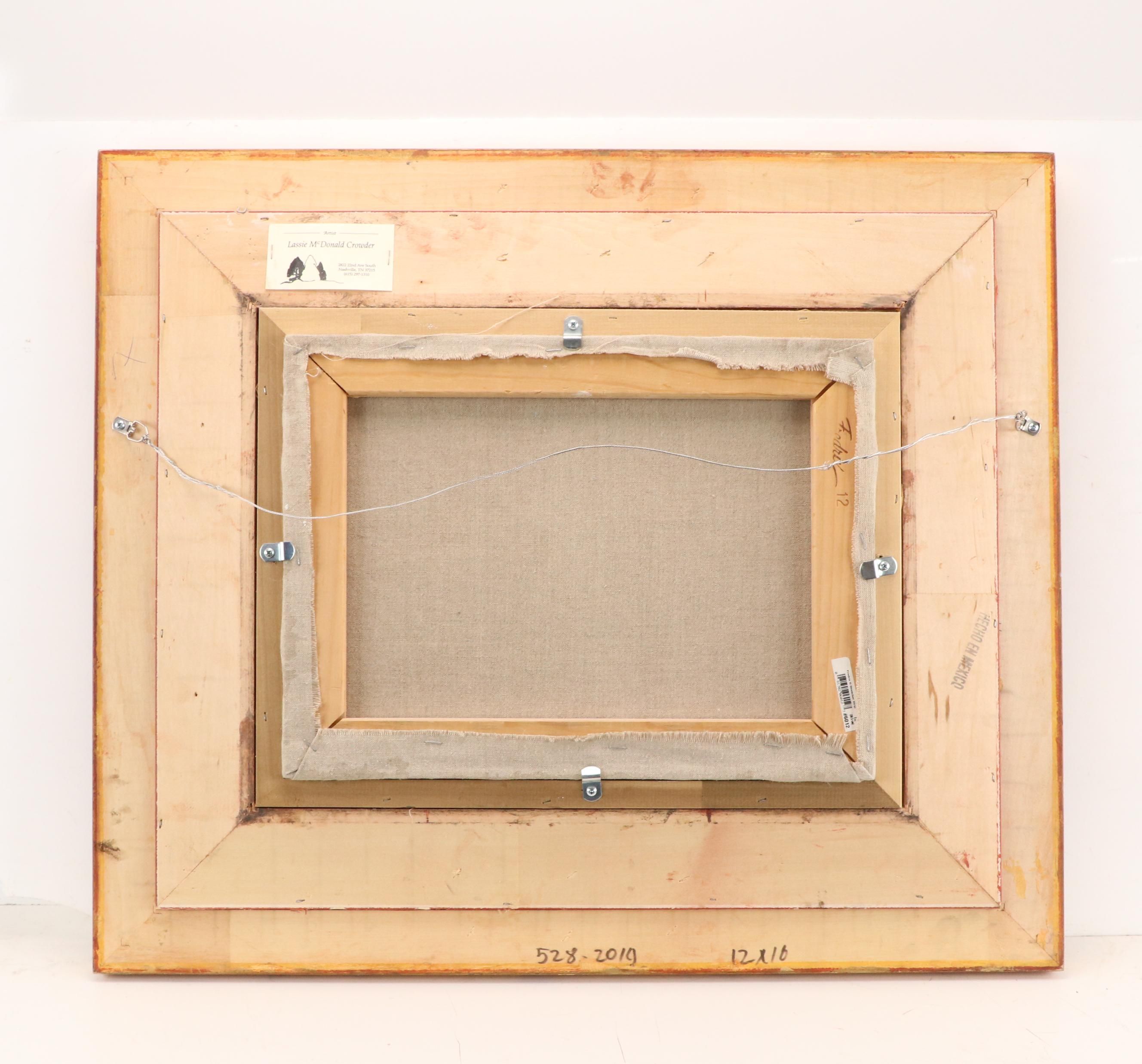 Lassie McDonald Crowder Countryside Landscape Oil Painting