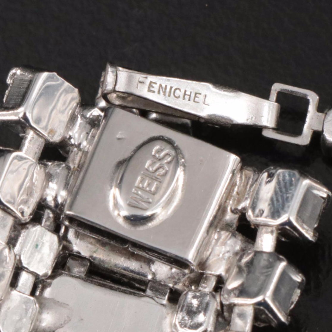 Vintage Rhinestone Jewelry Collection Featuring Weiss, B. David and Fenche