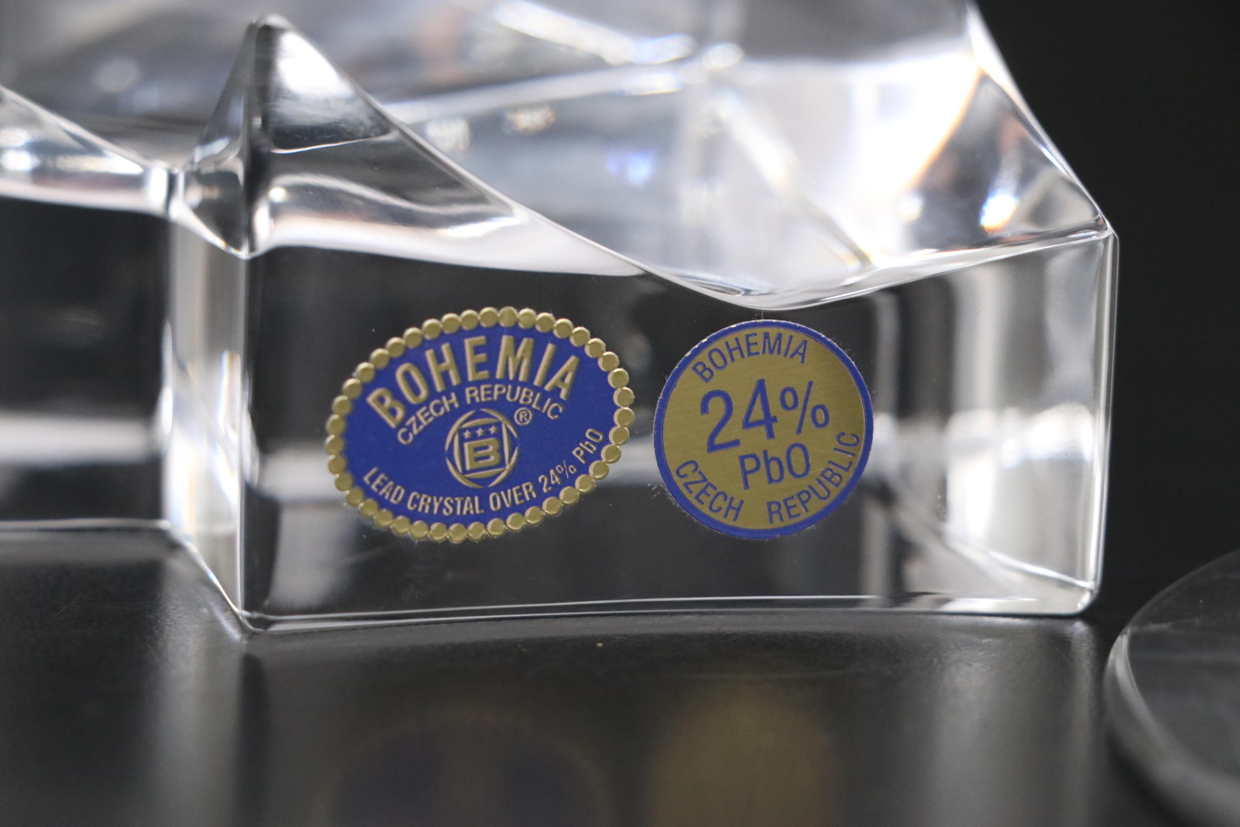 Heisey Glass Trident Candlestick with Other Candle Holders and Table Décor