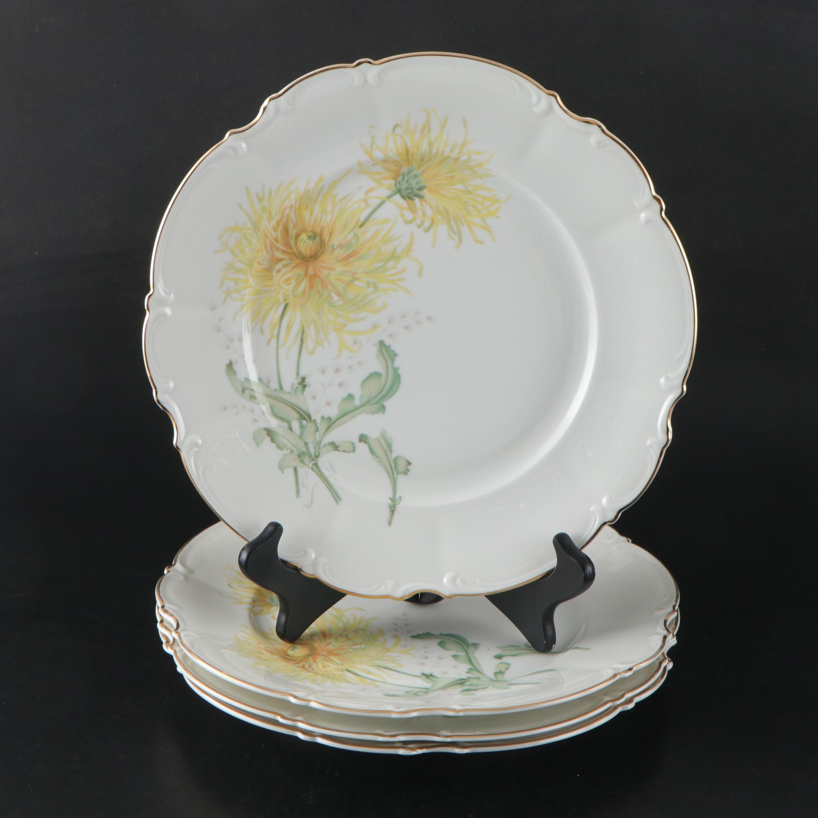 Hutschenreuther "The Chrysanthemum" Dessert Set with Other Tableware
