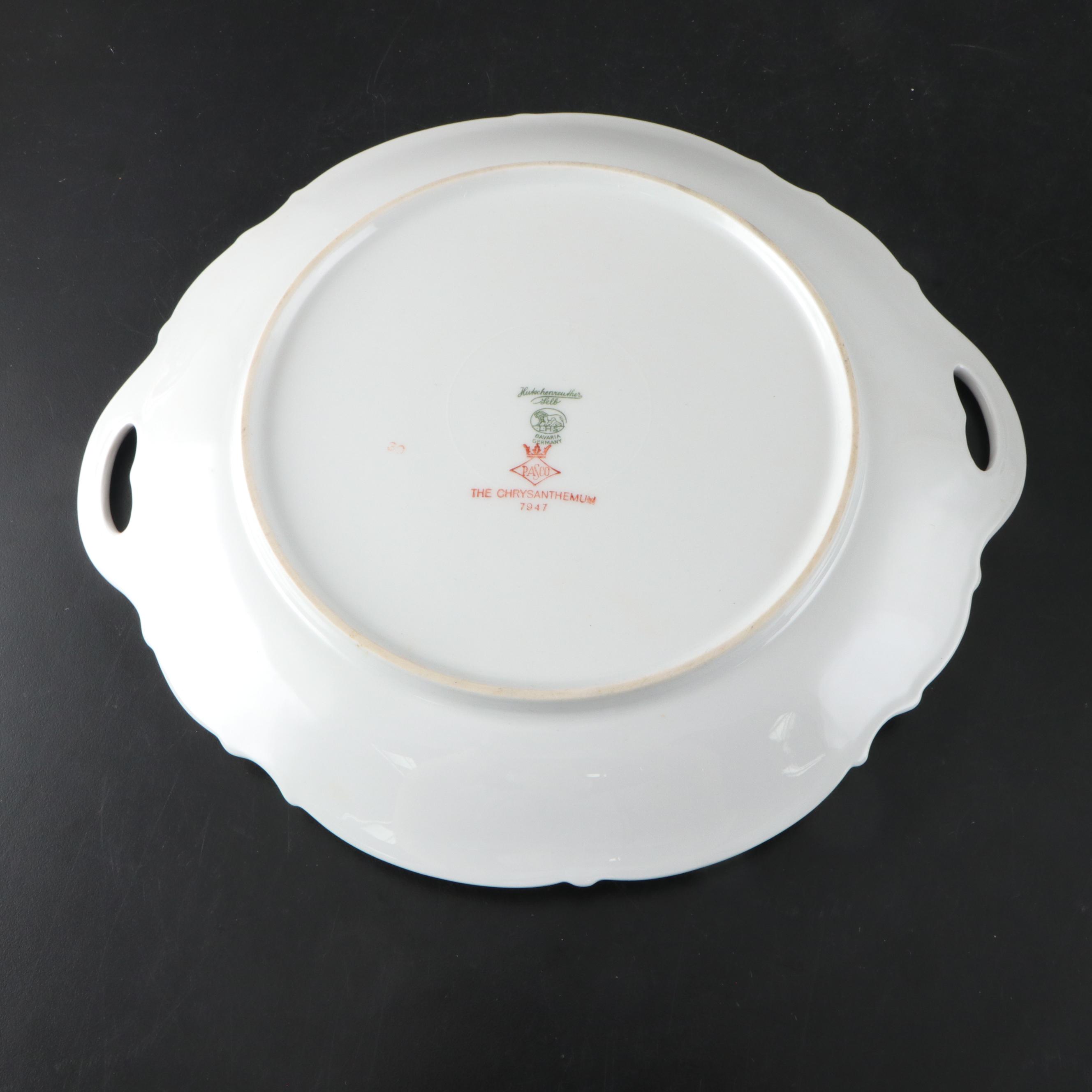 Hutschenreuther "The Chrysanthemum" Dessert Set with Other Tableware