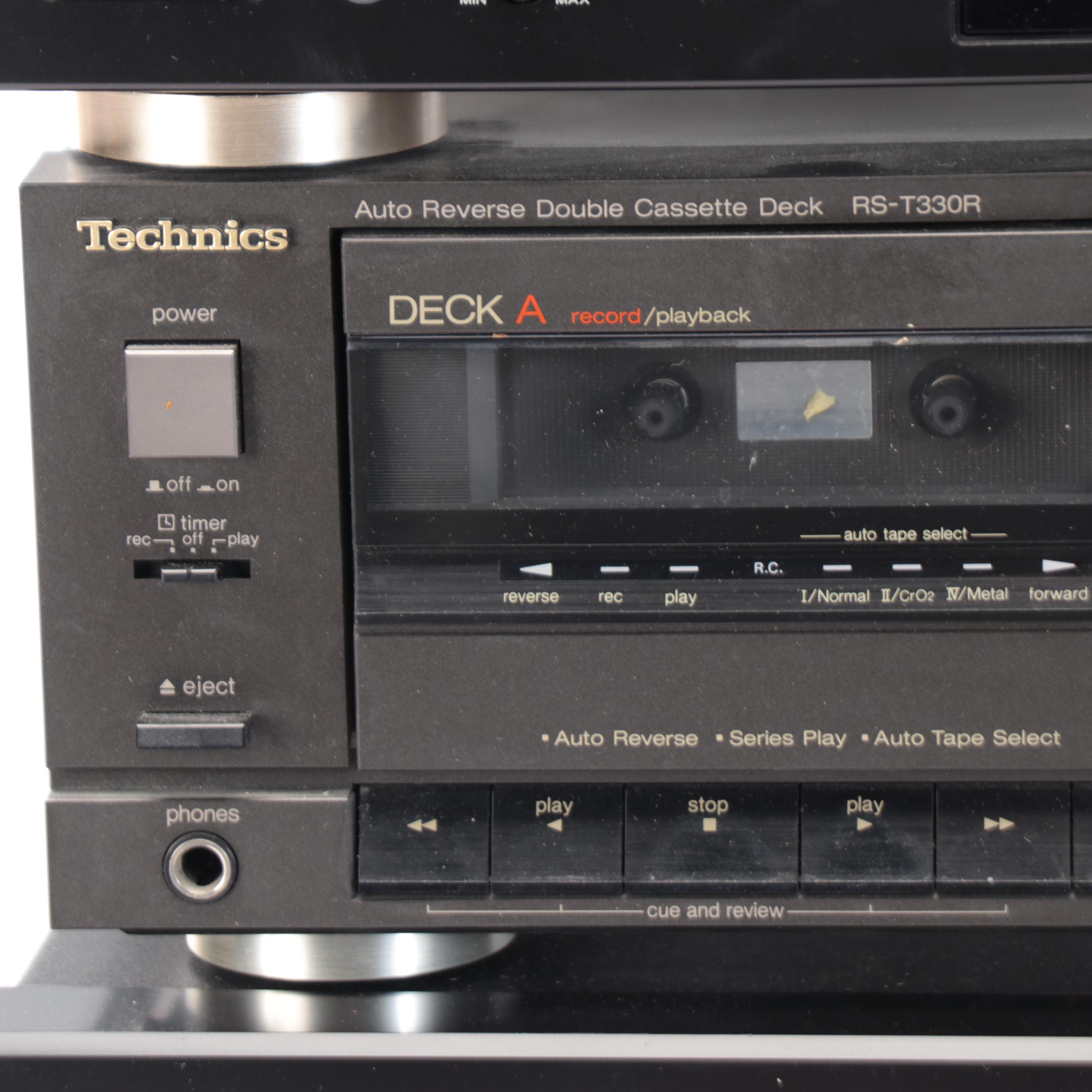 Sherwood Stereo Receiver, Technics Double Tape Deck and TEAC CD Player