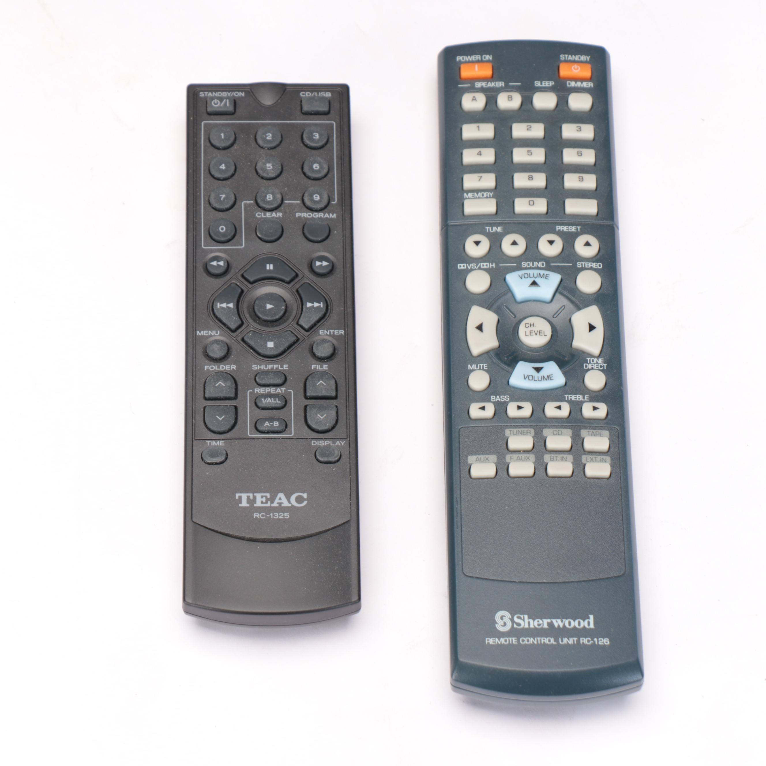 Sherwood Stereo Receiver, Technics Double Tape Deck and TEAC CD Player