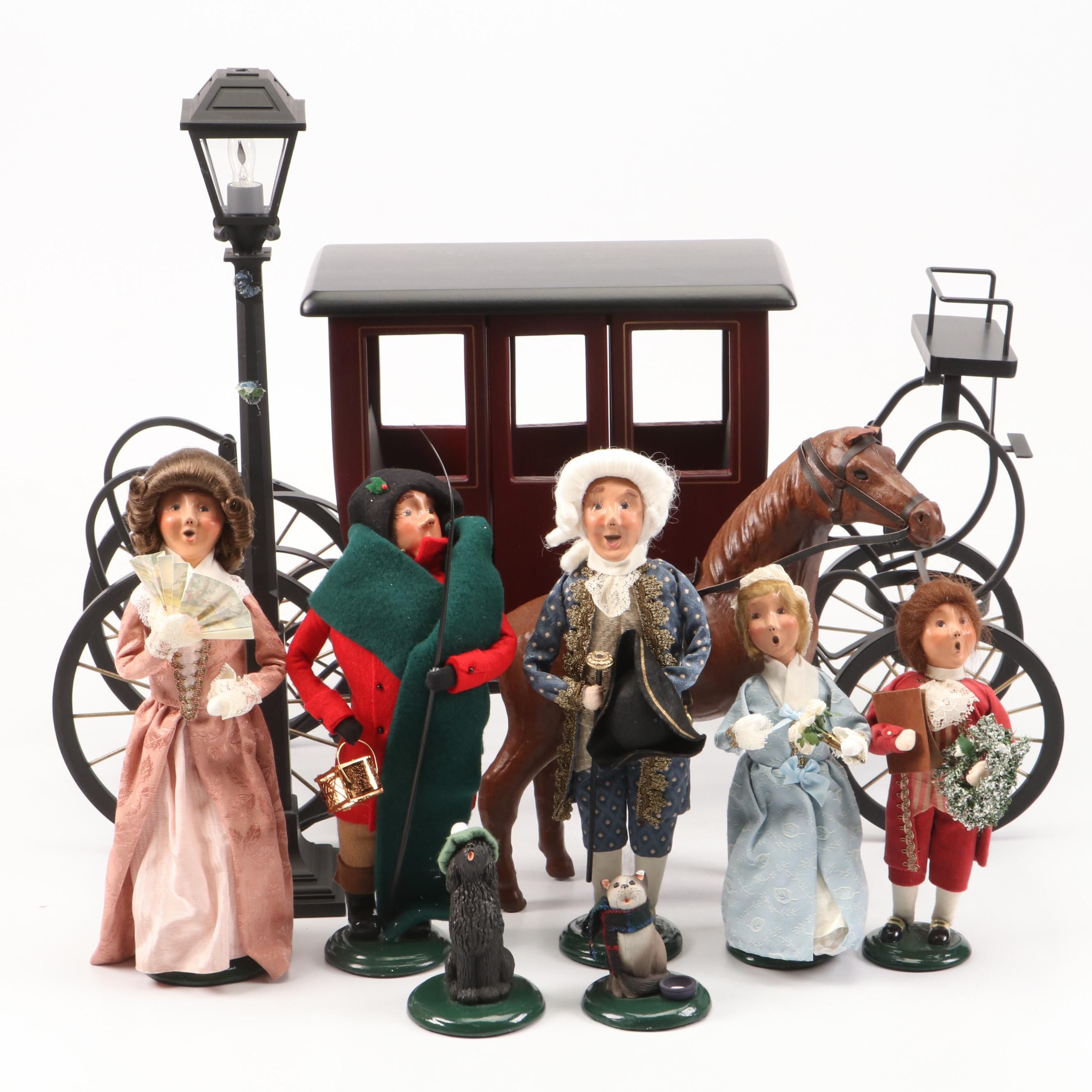 Byers' Choice "Williamsburg" and "The Carolers" Ceramic Figurines with More