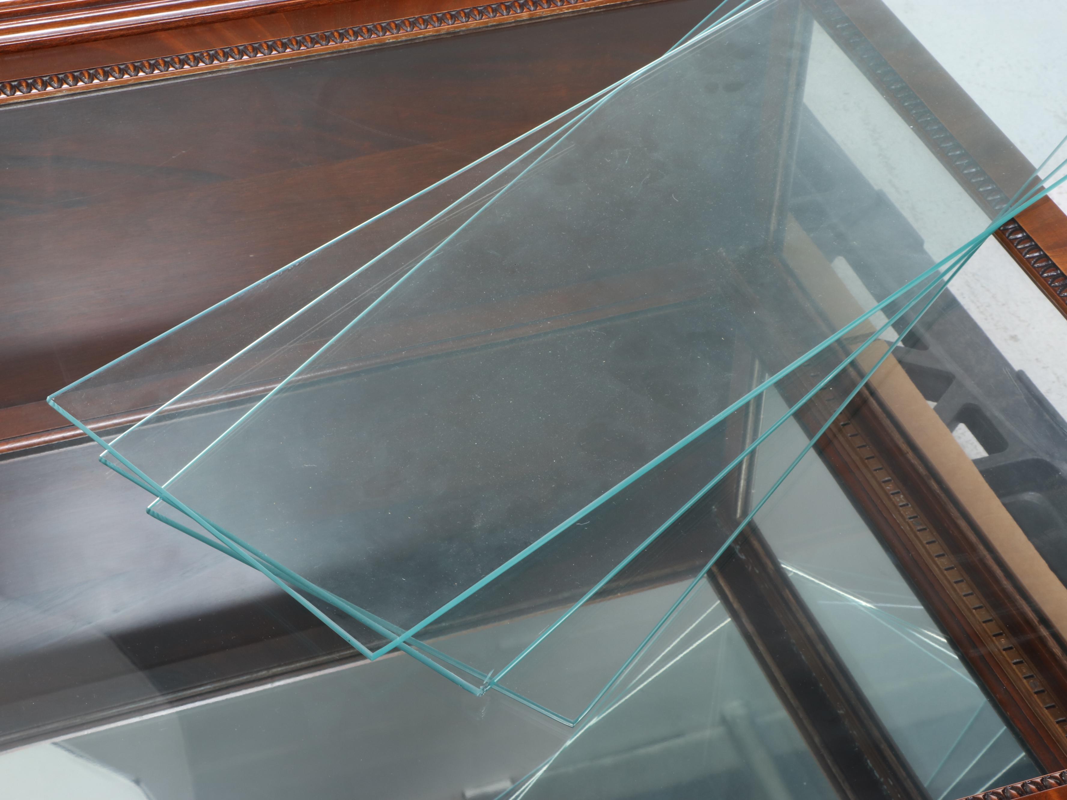 Colonial Manufacturing Co. "Treasure House" Mahogany Display Cabinet-on-Stand