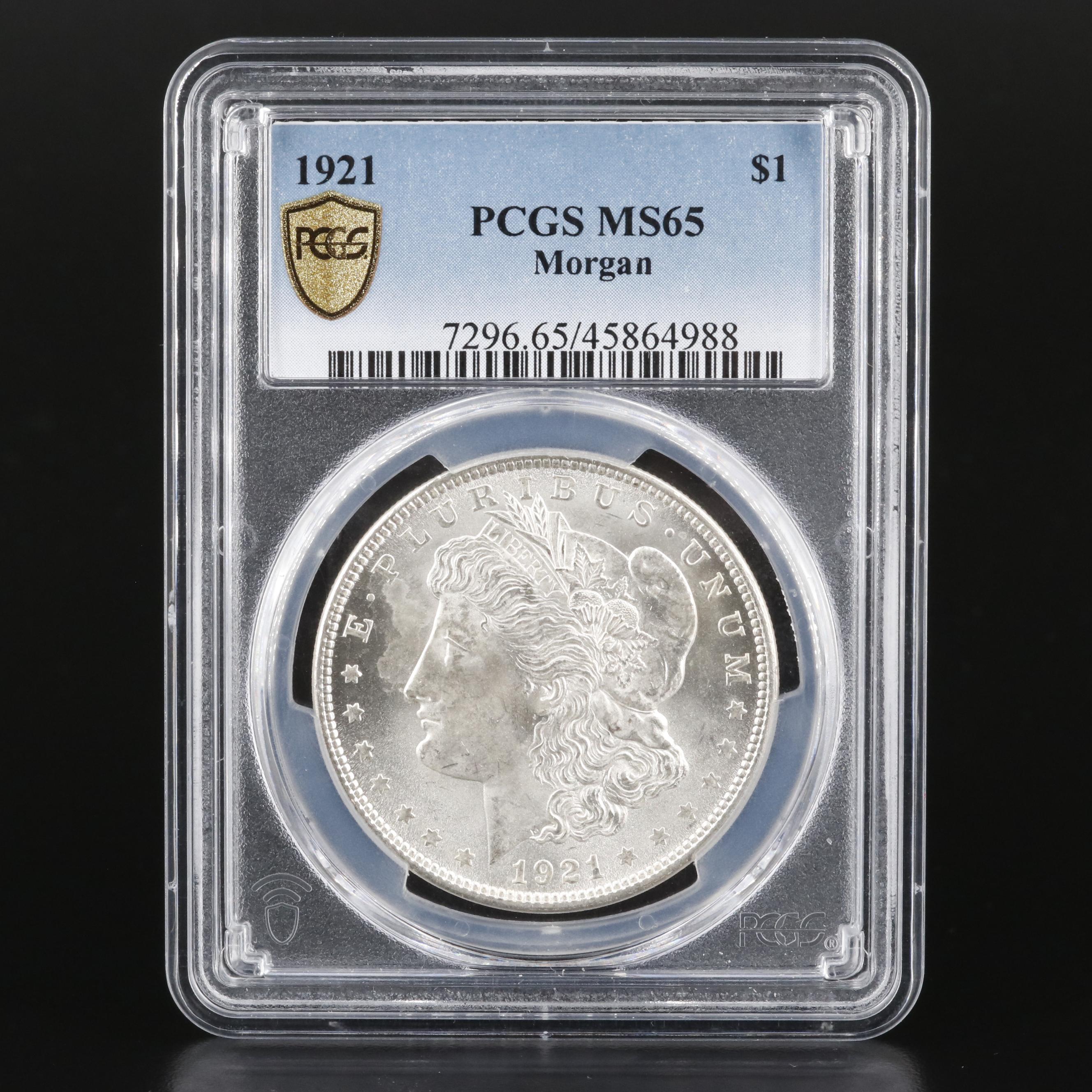 PCGS MS65 1921 Morgan Silver Dollar
