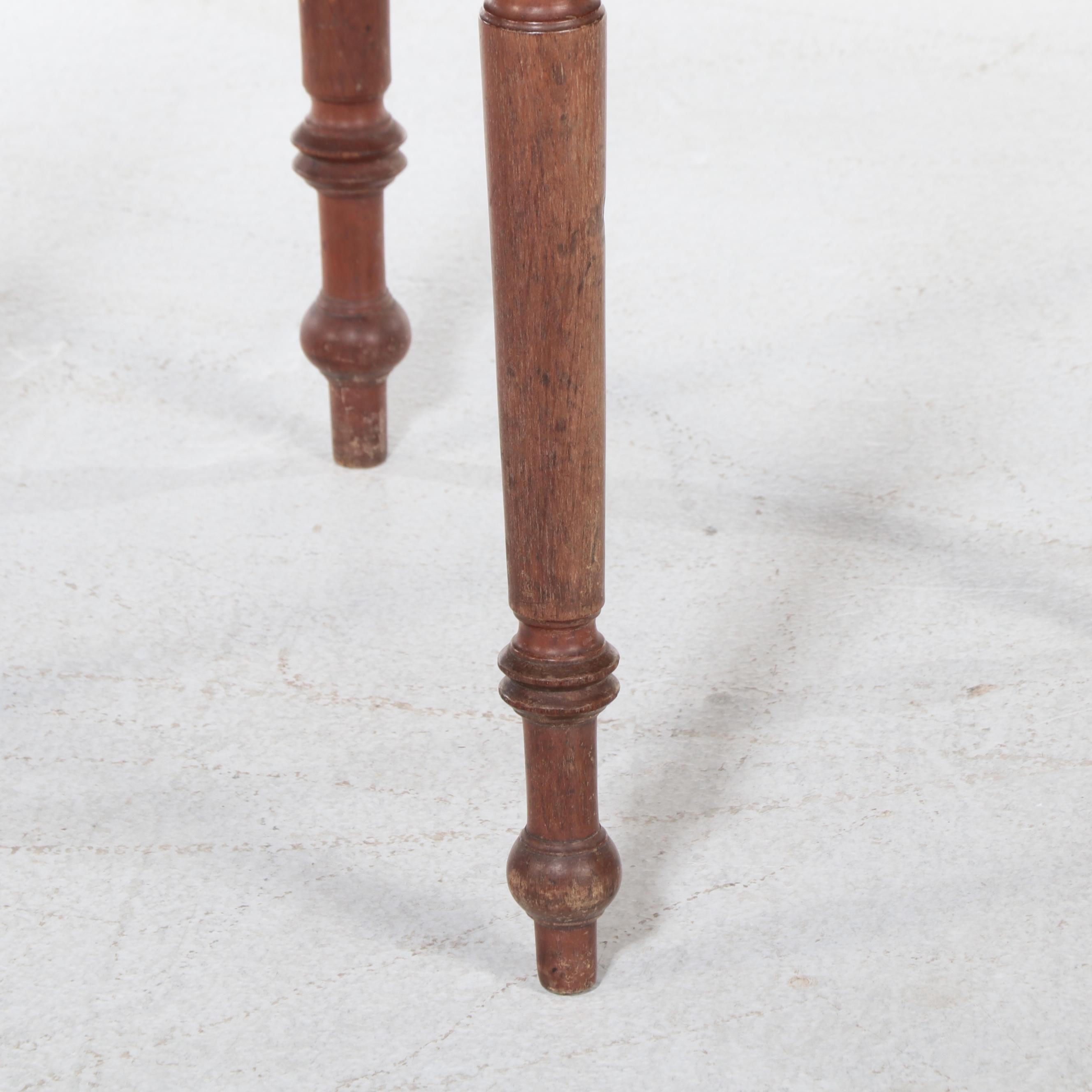 American Primitive Cherry Side Table, 19th Century