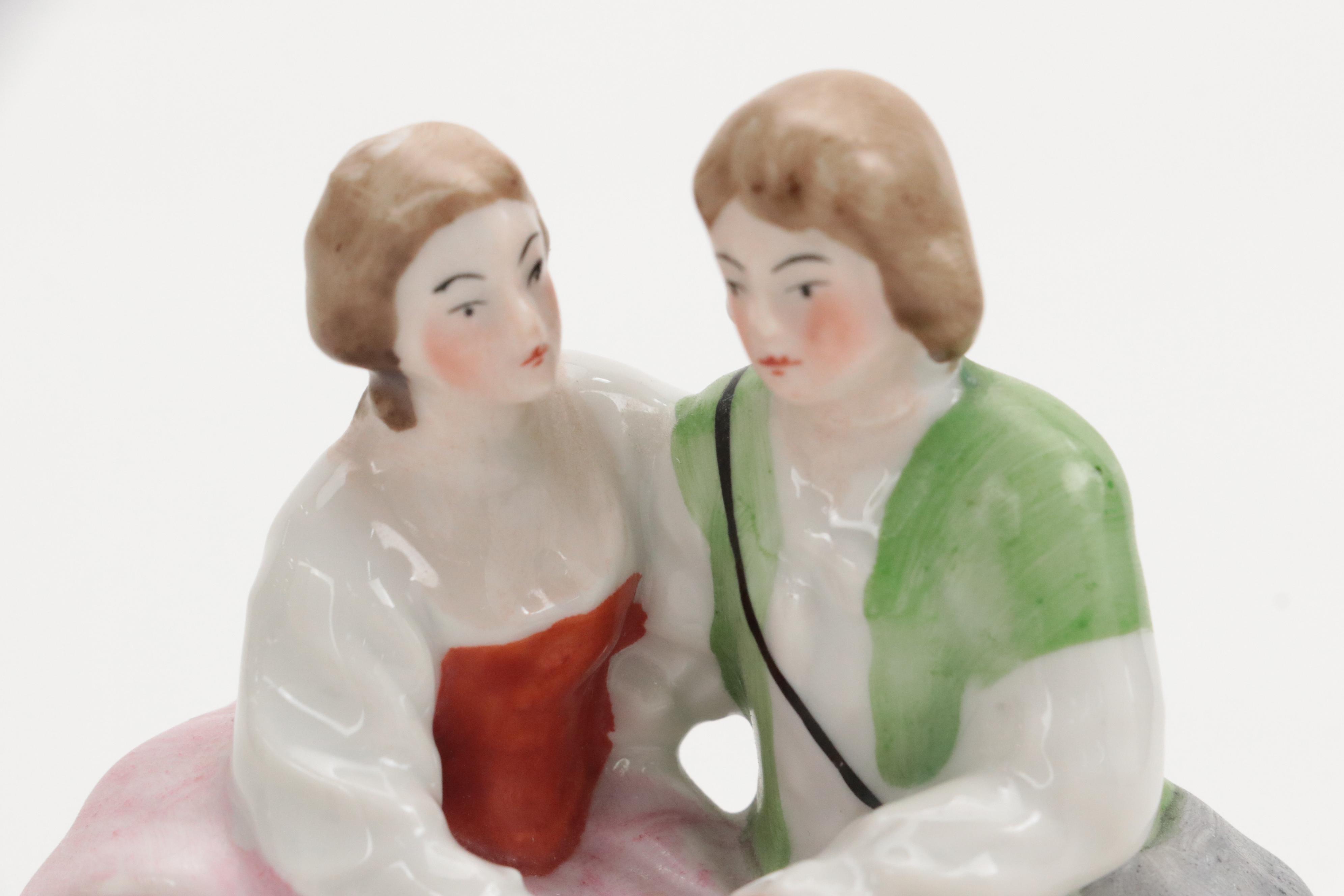 Goebel "Chick Girl" and "Joyful" Porcelain Hummel Figurines with Others