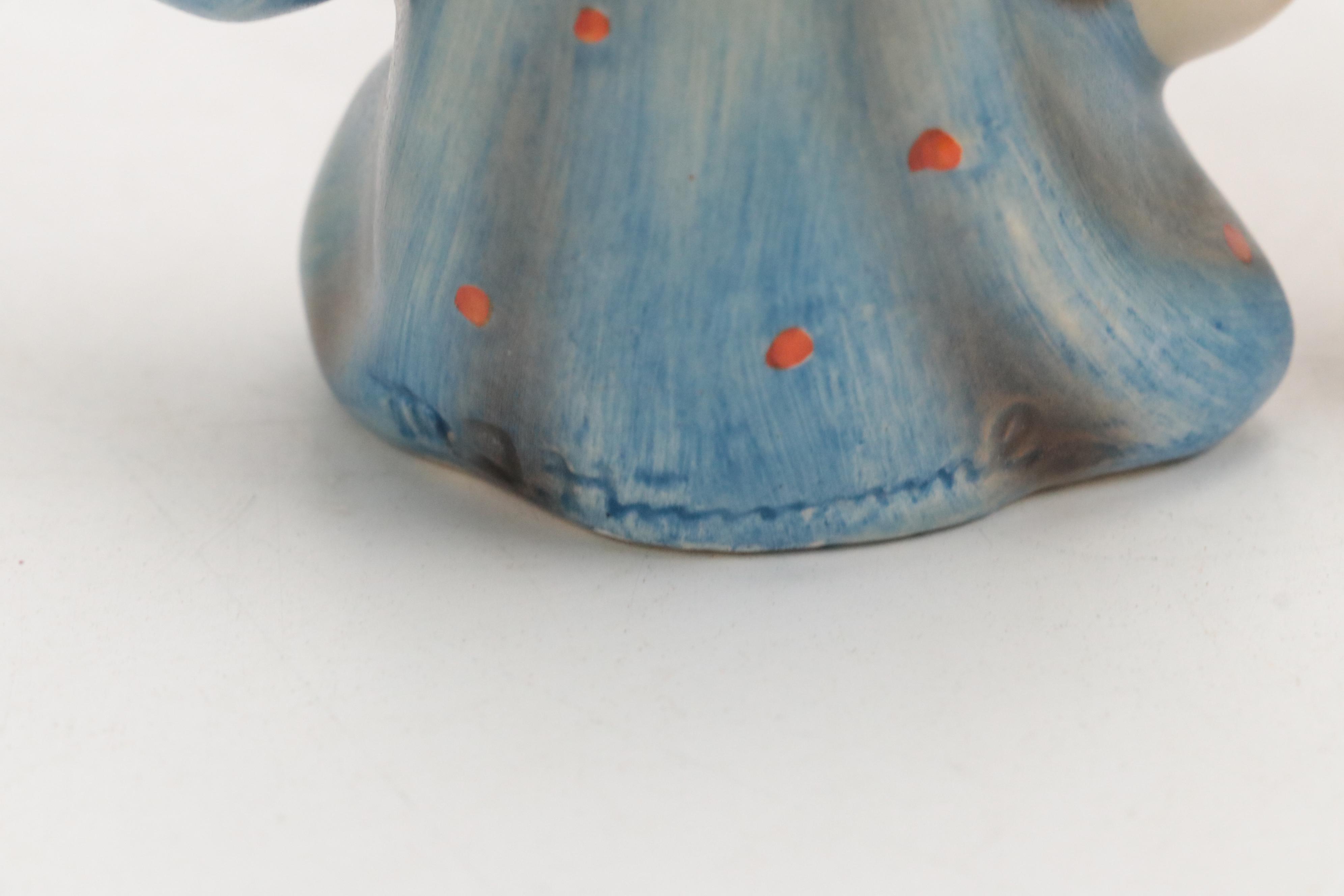 Goebel "Chick Girl" and "Joyful" Porcelain Hummel Figurines with Others