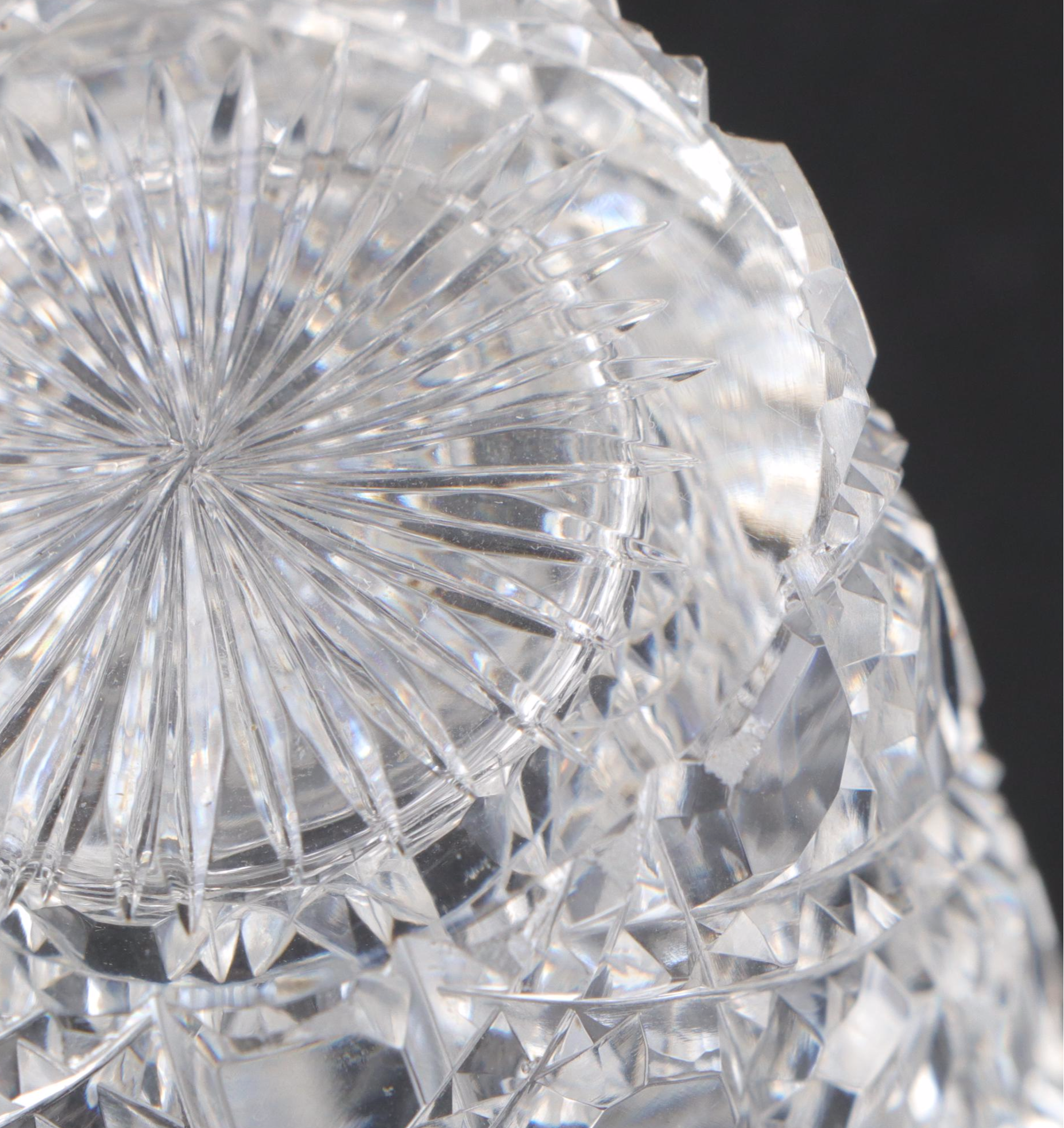 American Brilliant Style Cut Glass and Crystal Perfume Bottles, 20th Century