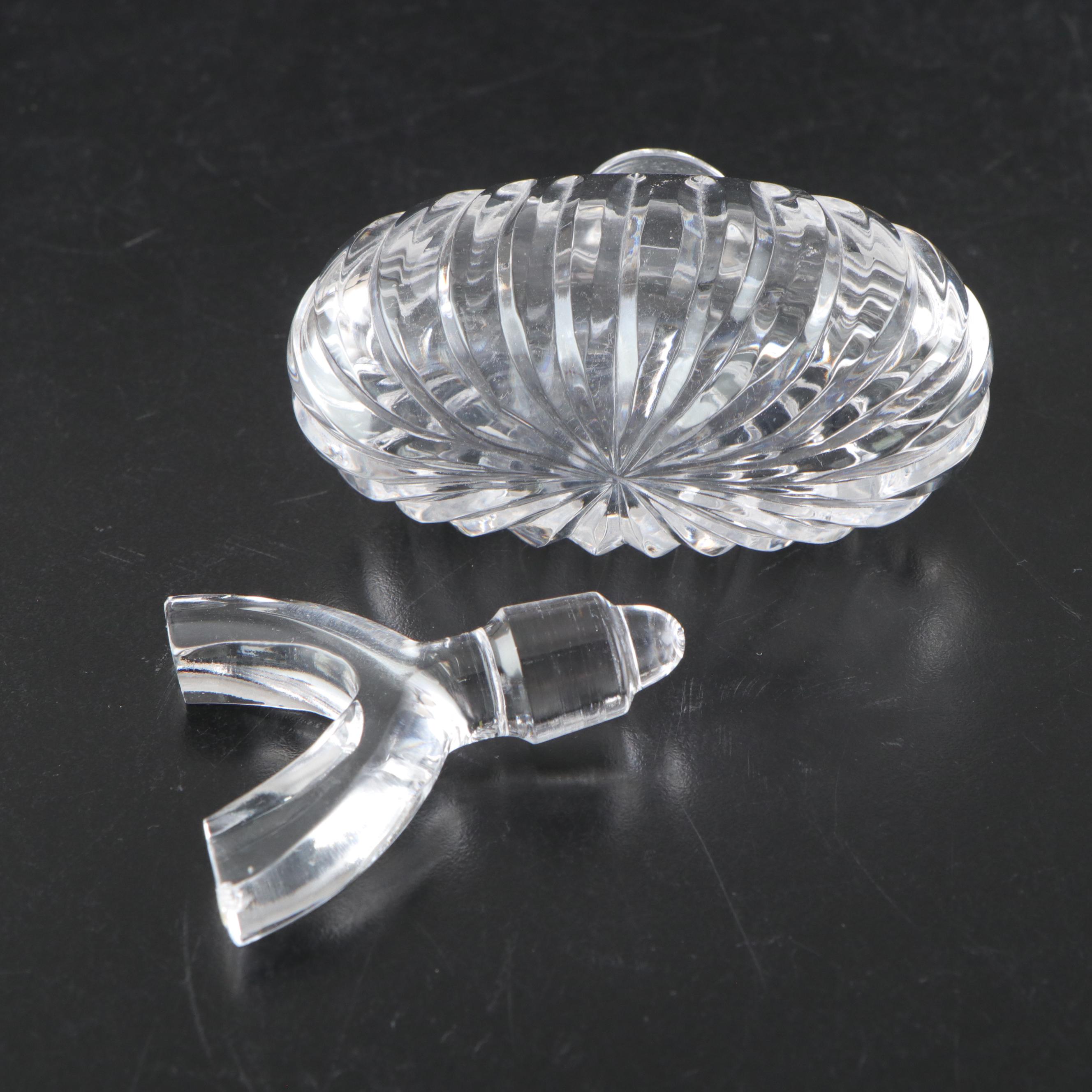 American Brilliant Style Cut Glass and Crystal Perfume Bottles, 20th Century