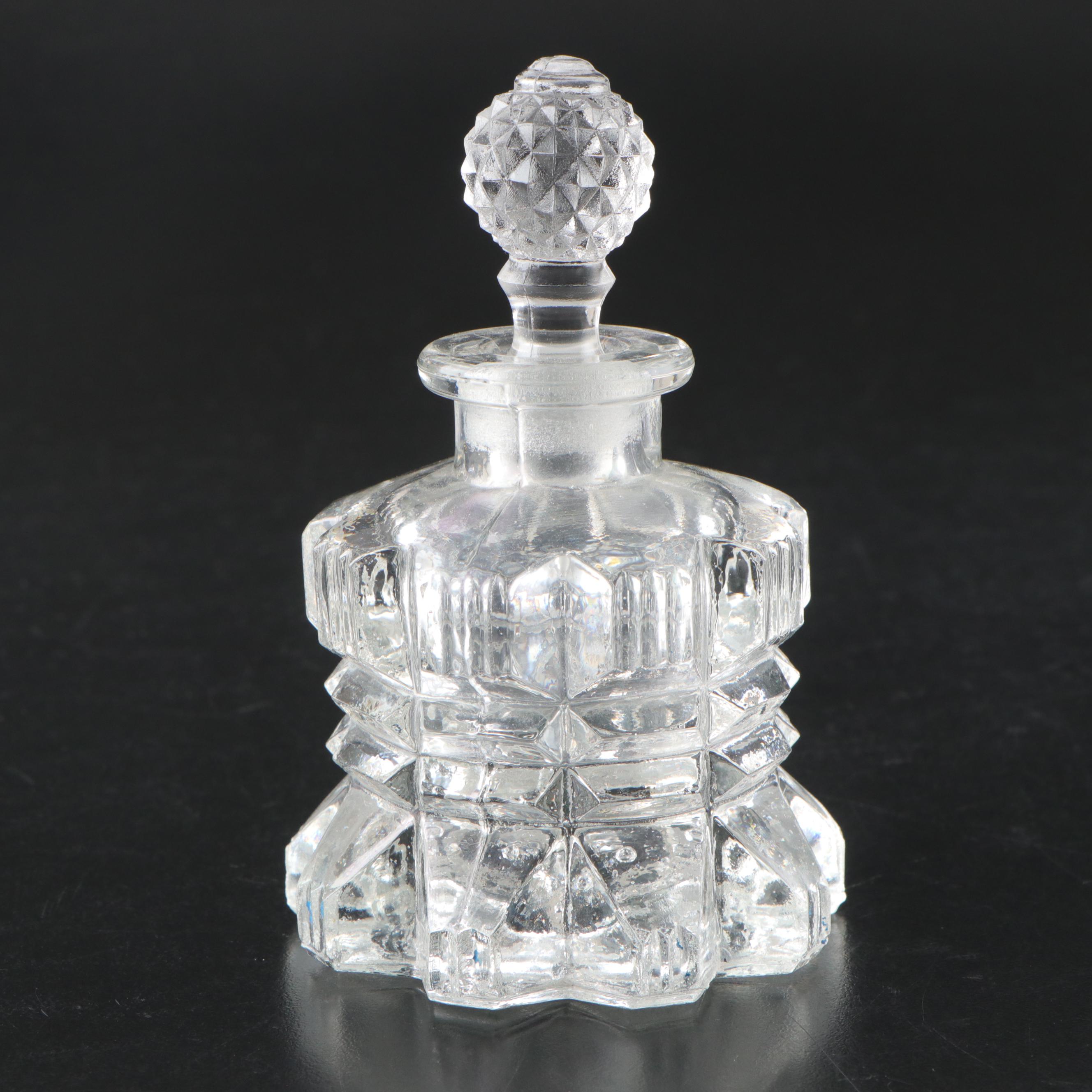 American Brilliant Style Cut Glass and Crystal Perfume Bottles, 20th Century