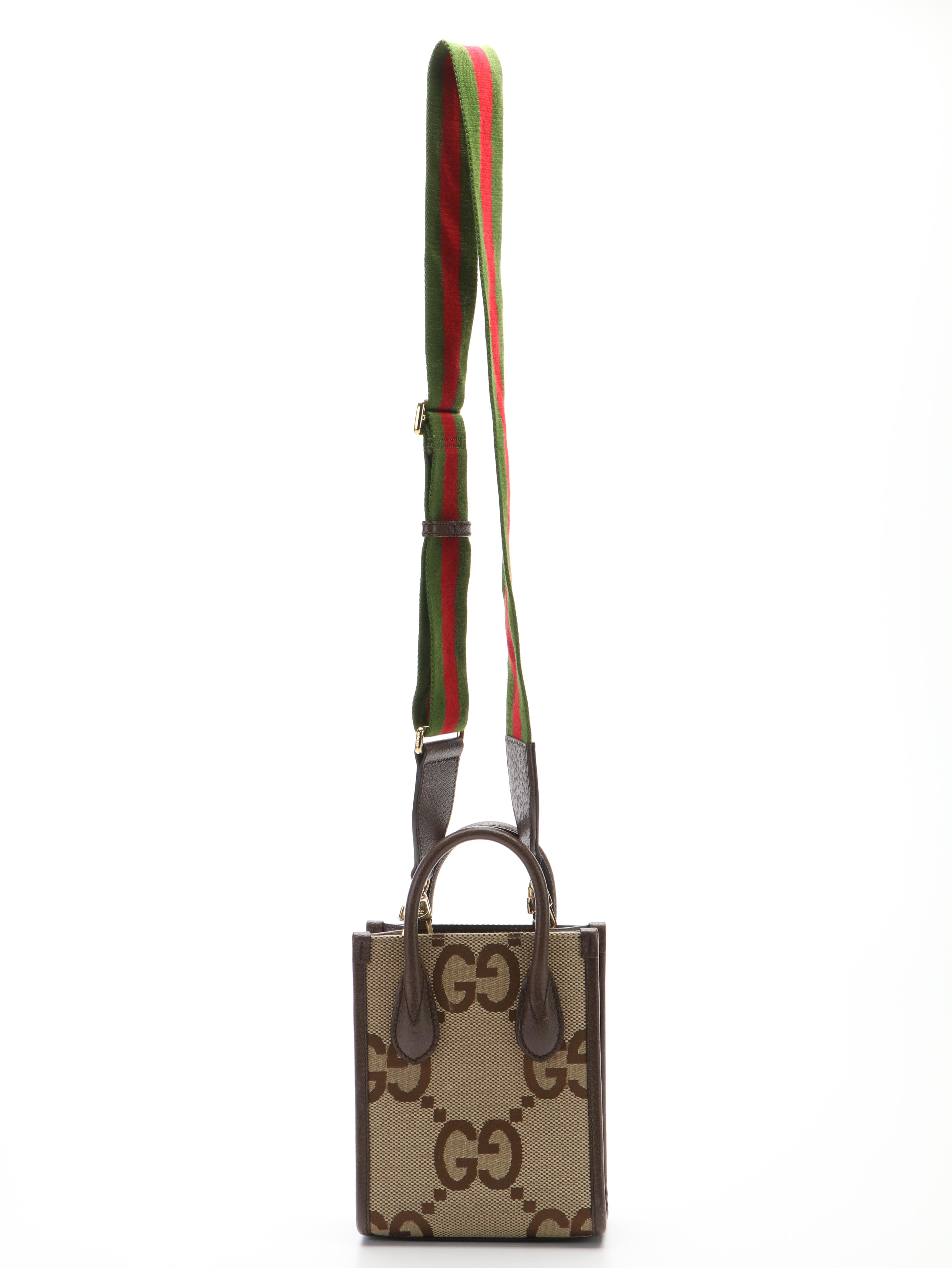 Gucci Jumbo GG Mini Canvas and Leather Tote Bag