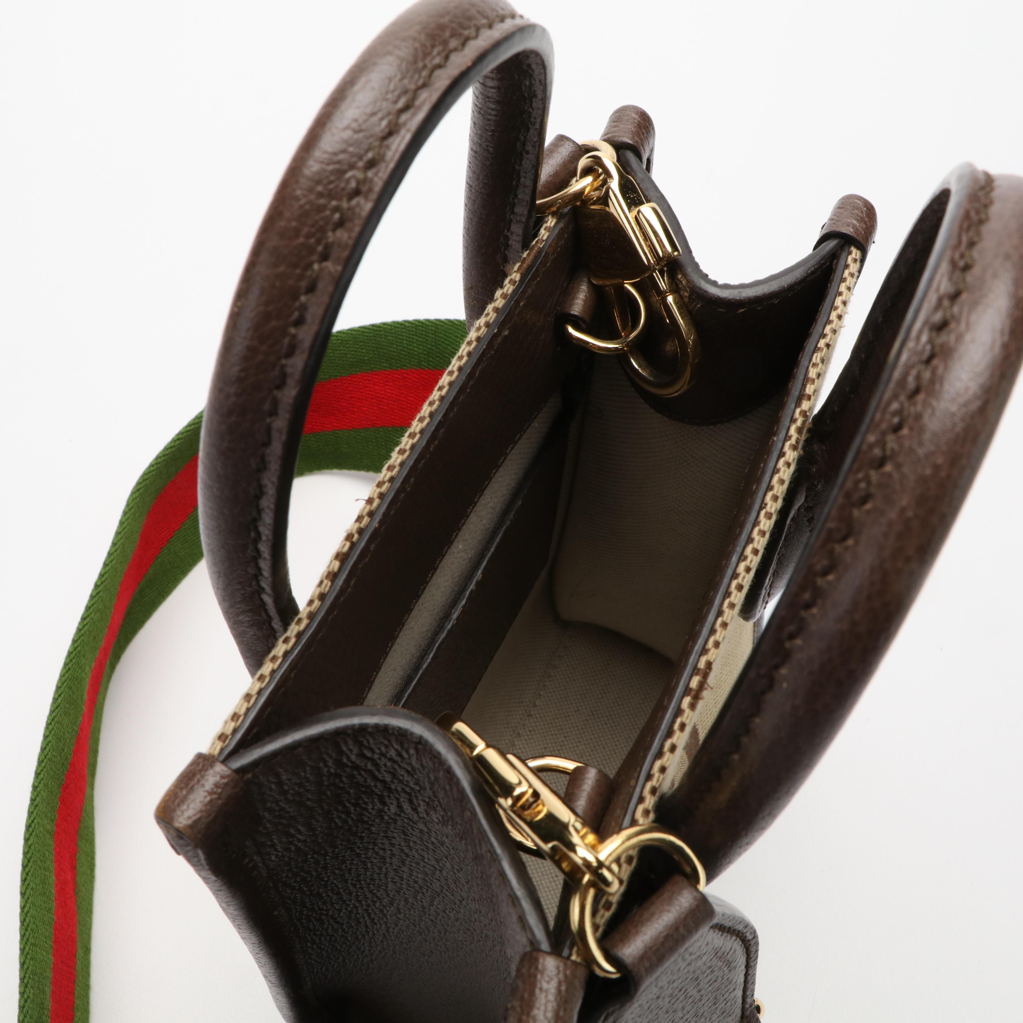 Gucci Jumbo GG Mini Canvas and Leather Tote Bag