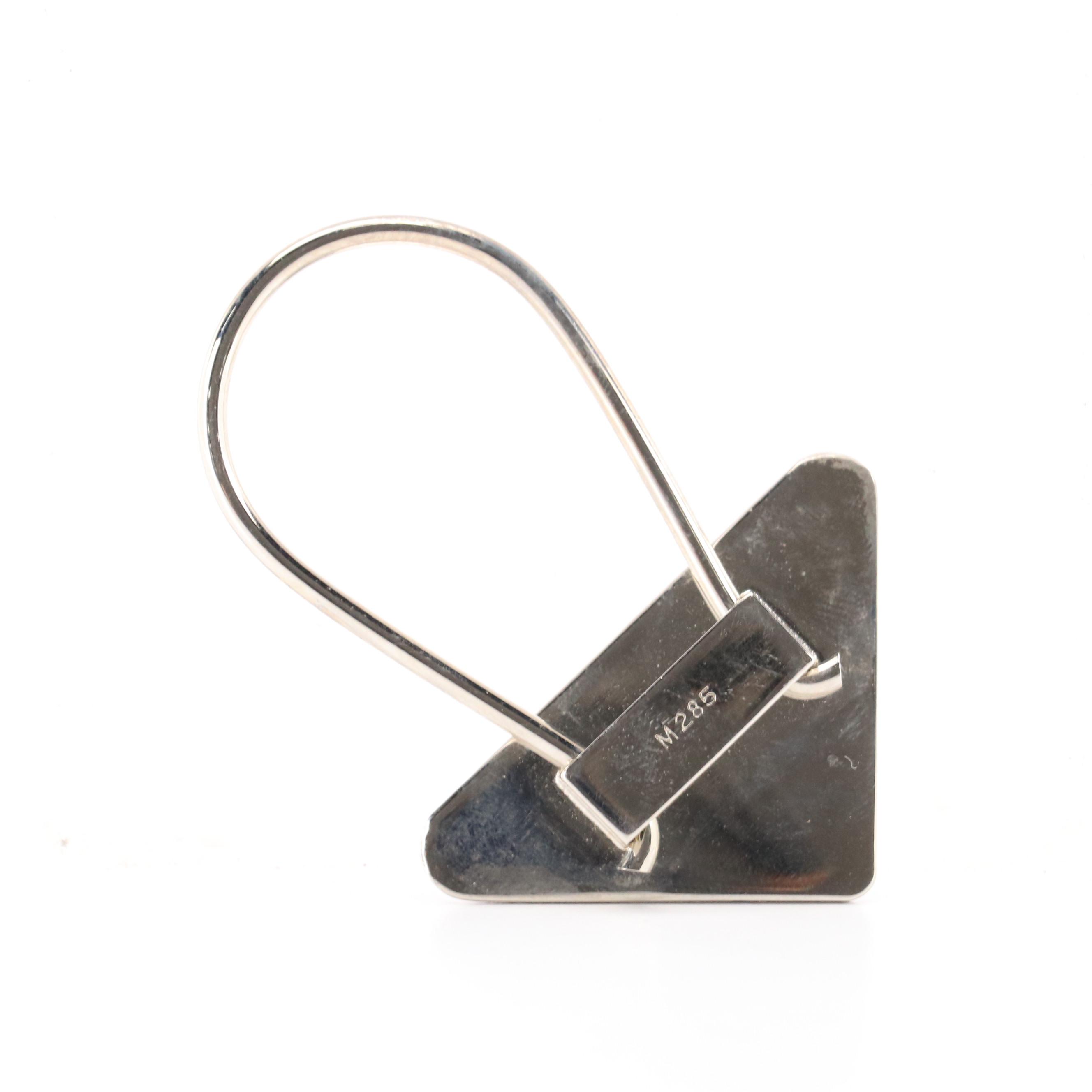 Prada Triangle Logo M285 Bag Charm/Key Ring