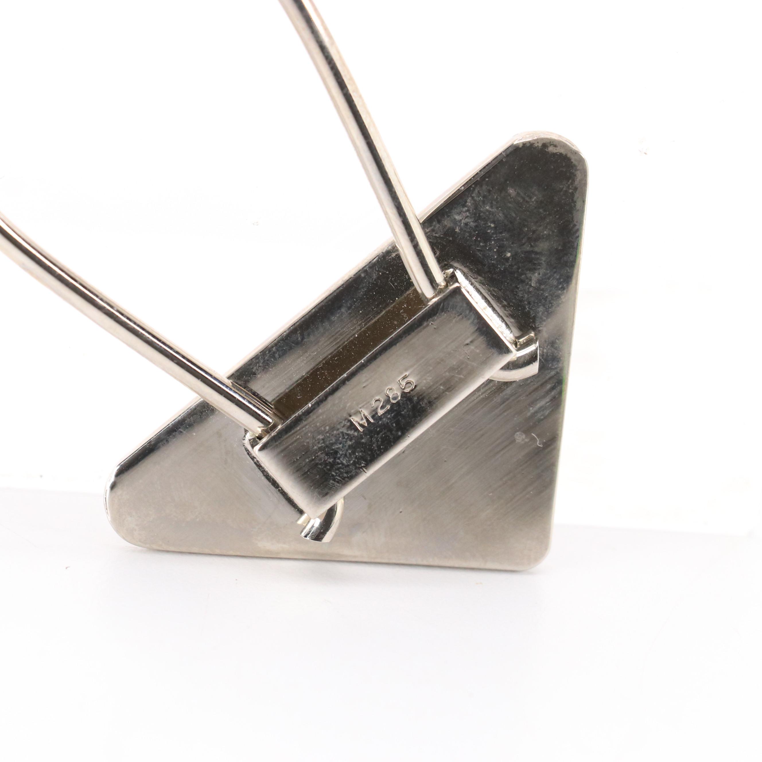 Prada Triangle Logo M285 Bag Charm/Key Ring