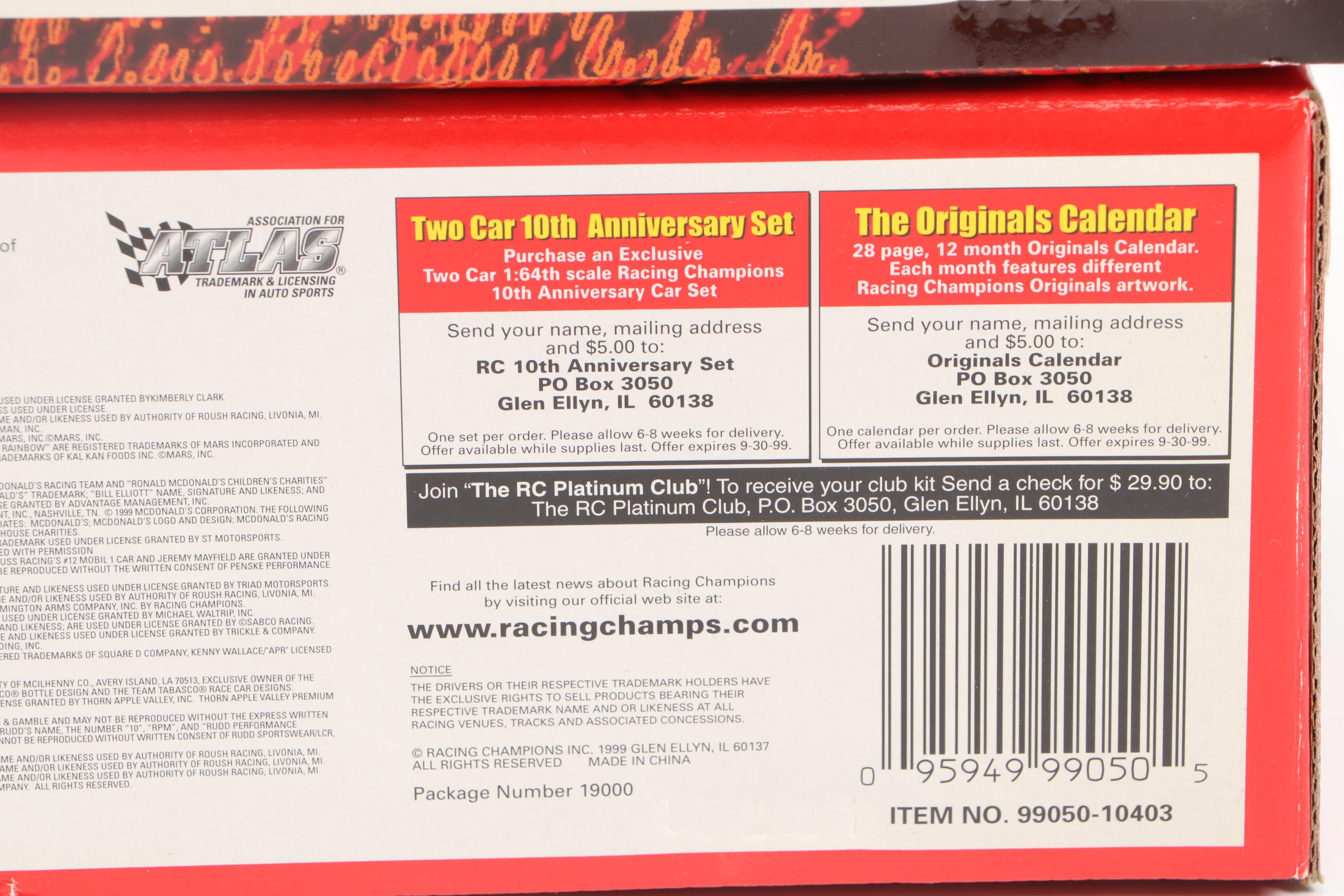 Racing Champions Diecast Model NASCAR Stock Rods, Stock Car and More