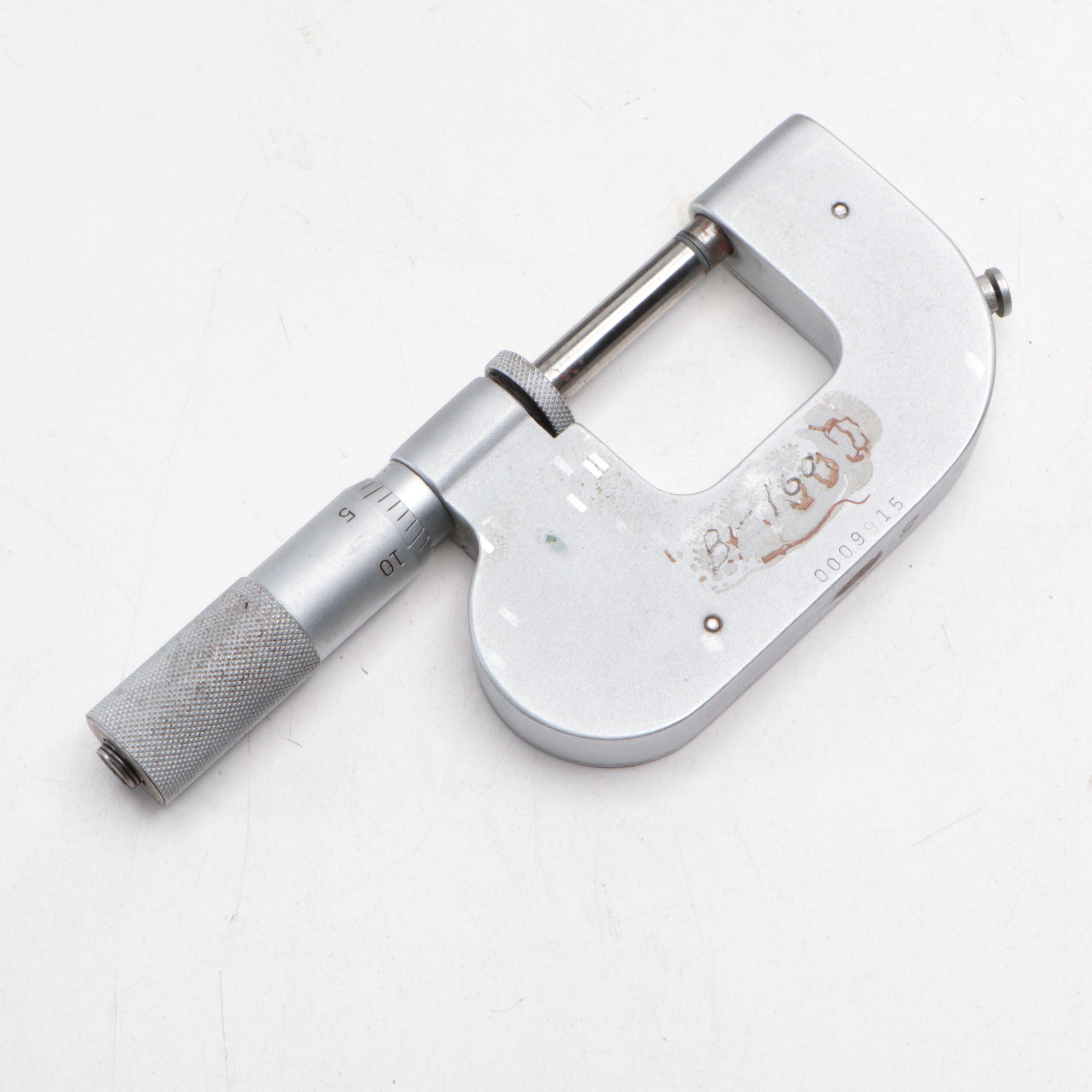 Mitutoyo and Federal Products Corp Metal Micrometers