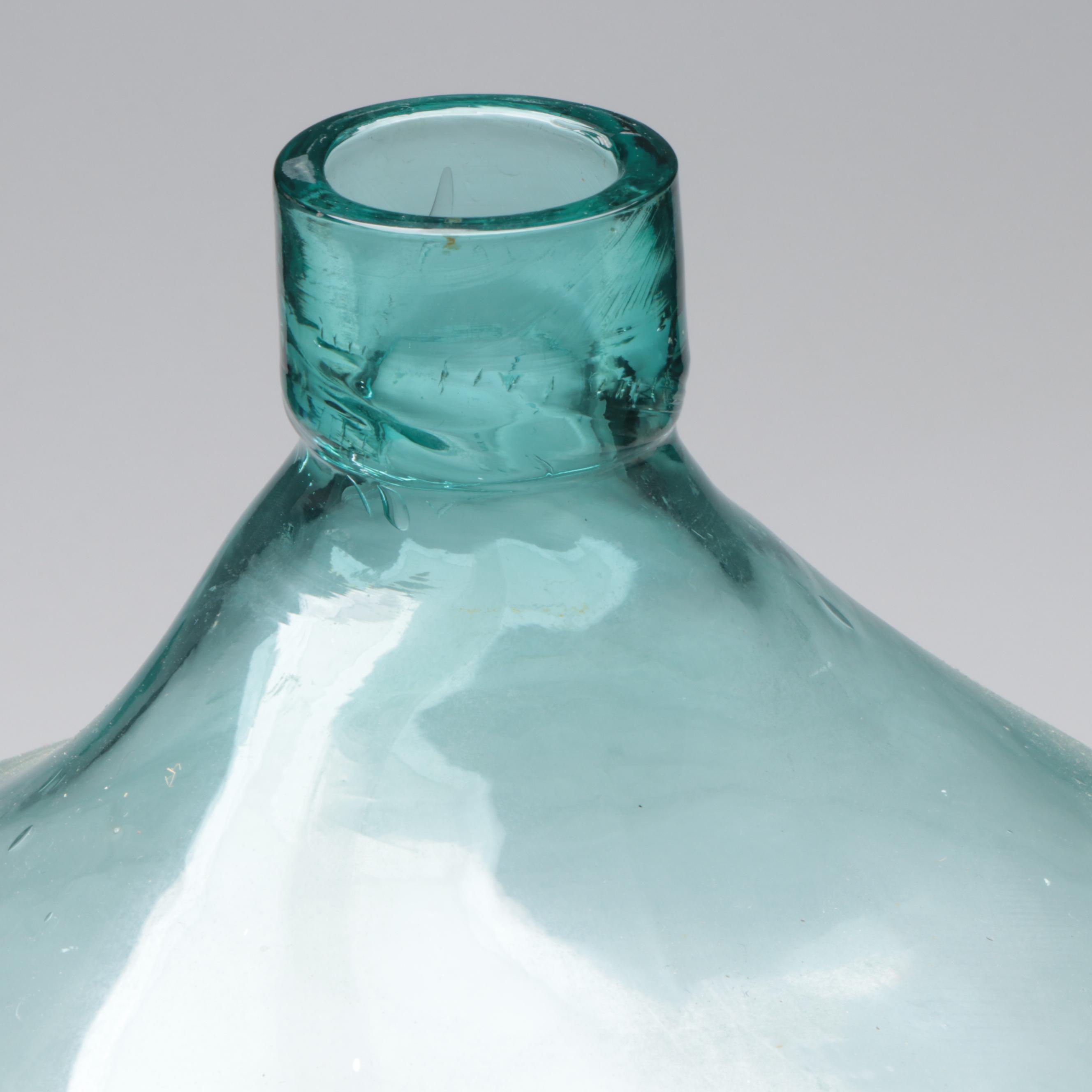 Handmade Blown Glass Carboy, Antique