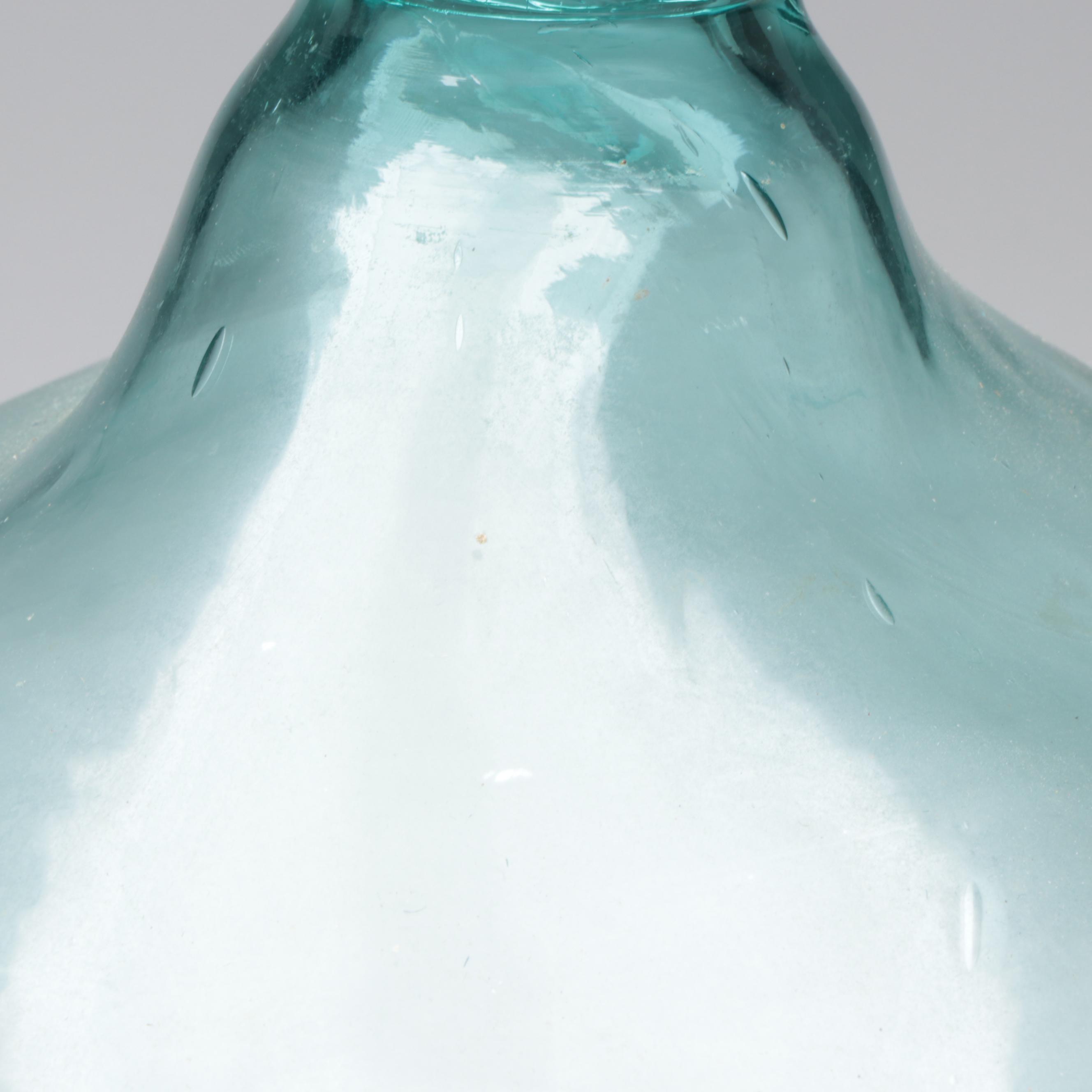 Handmade Blown Glass Carboy, Antique