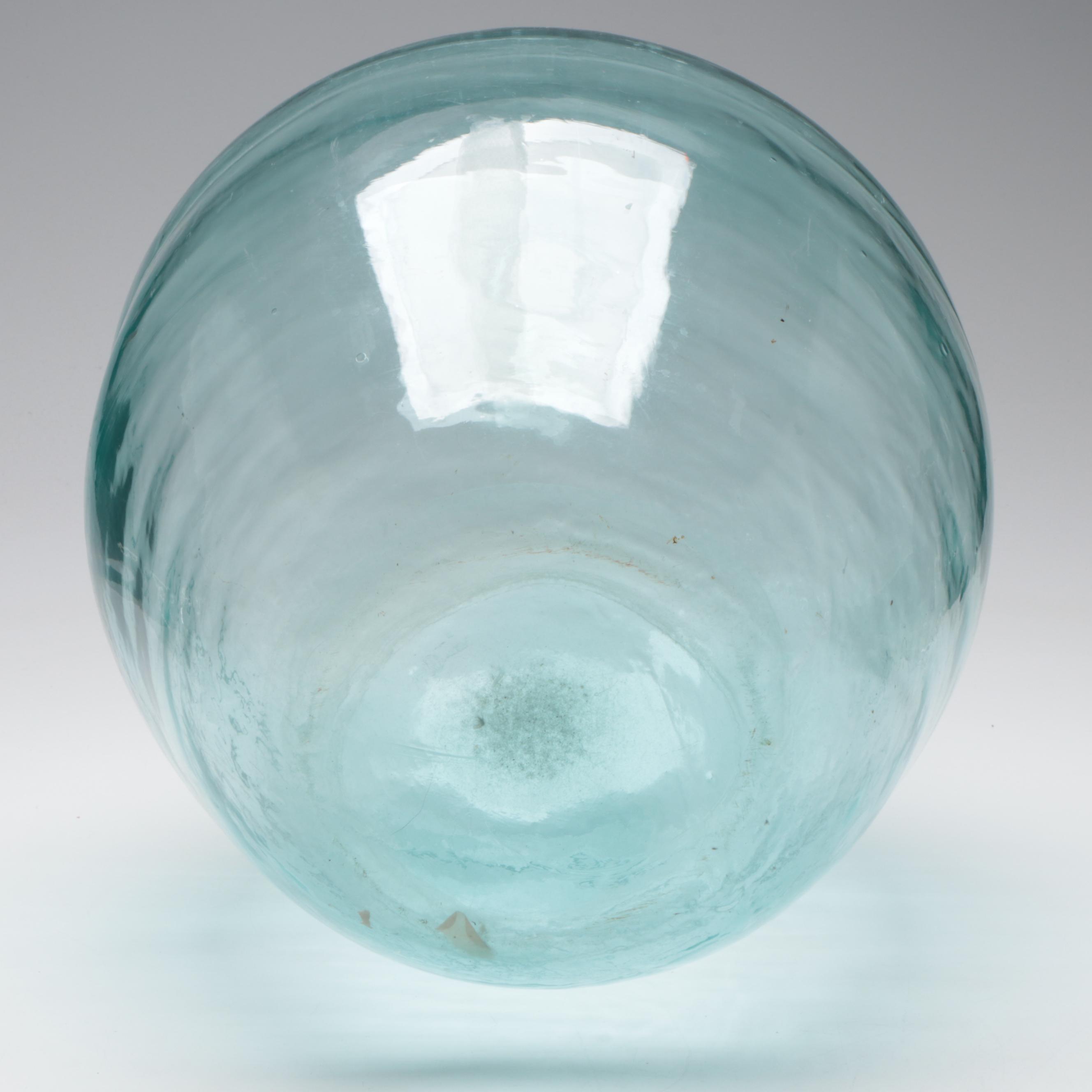 Handmade Blown Glass Carboy, Antique