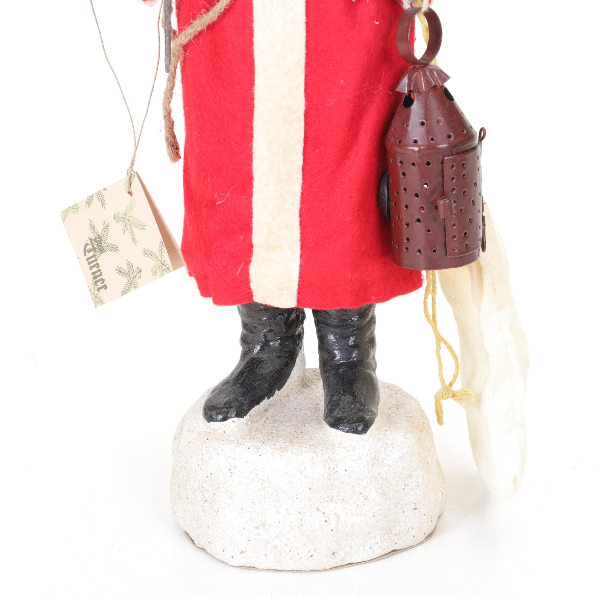Handmade German Santa Candy Container by Paul Turner