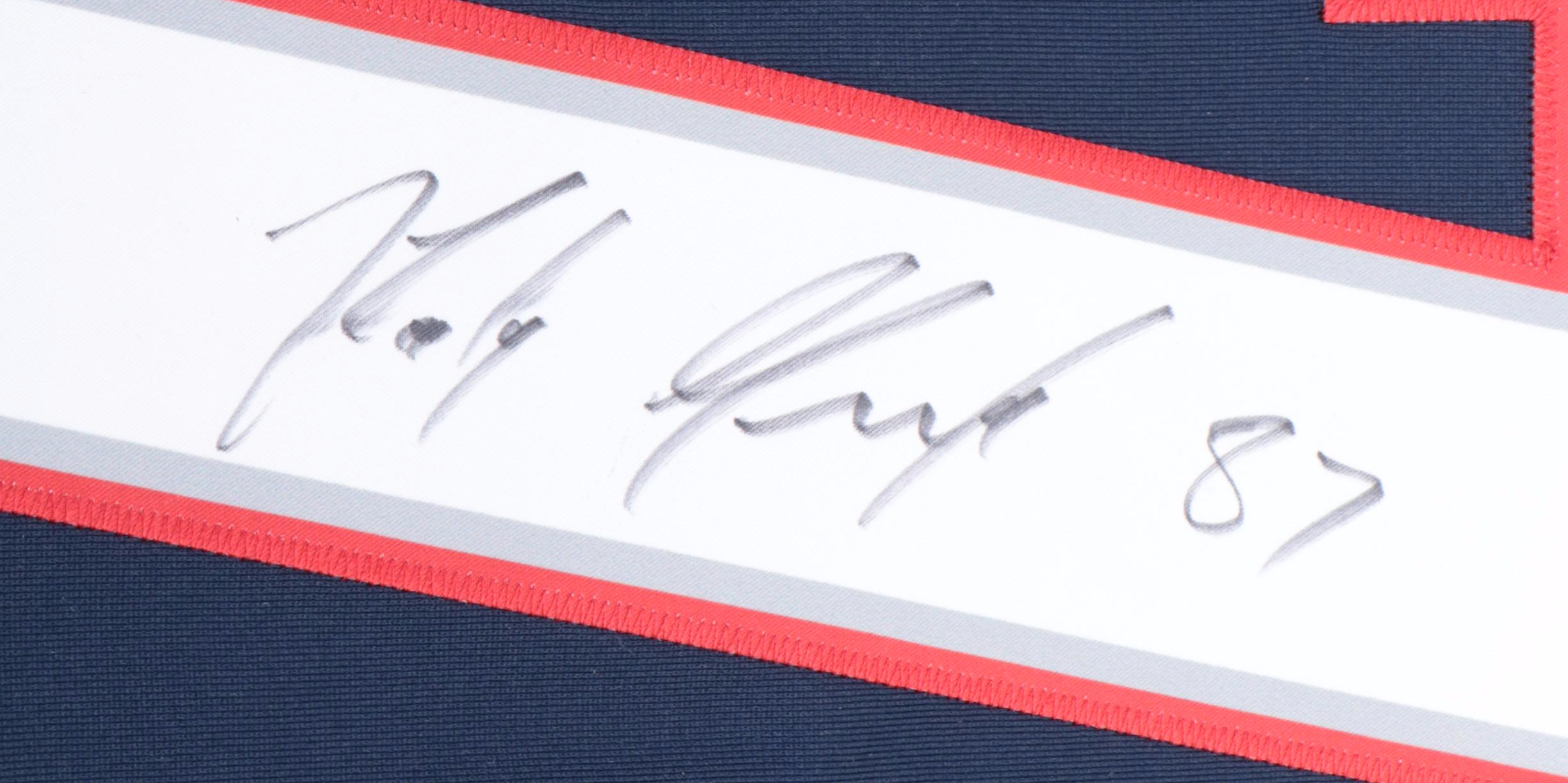 Rob Gronkowski Signed New England Patriots Offical Nike Football Jersey