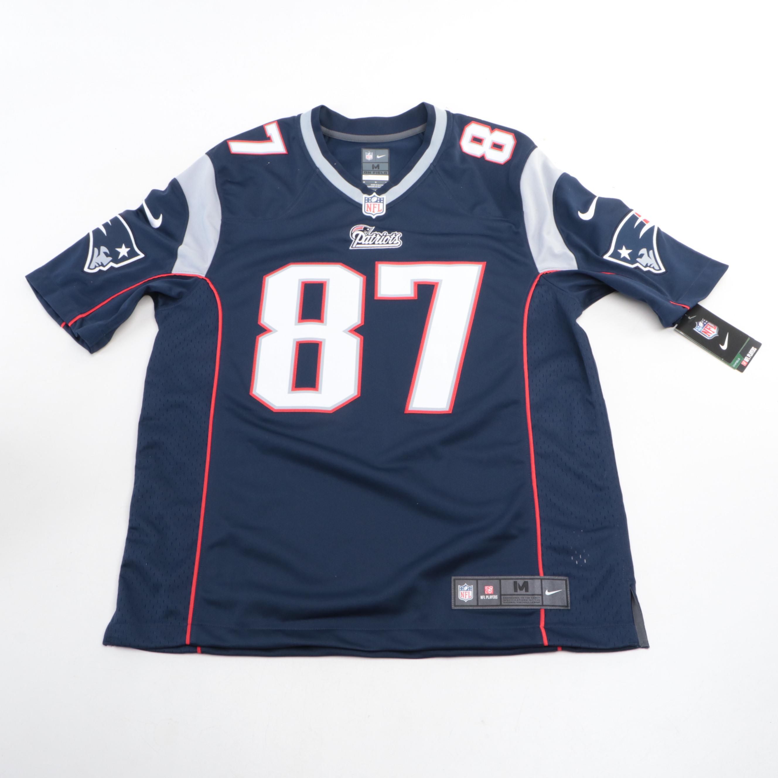 Rob Gronkowski Signed New England Patriots Offical Nike Football Jersey