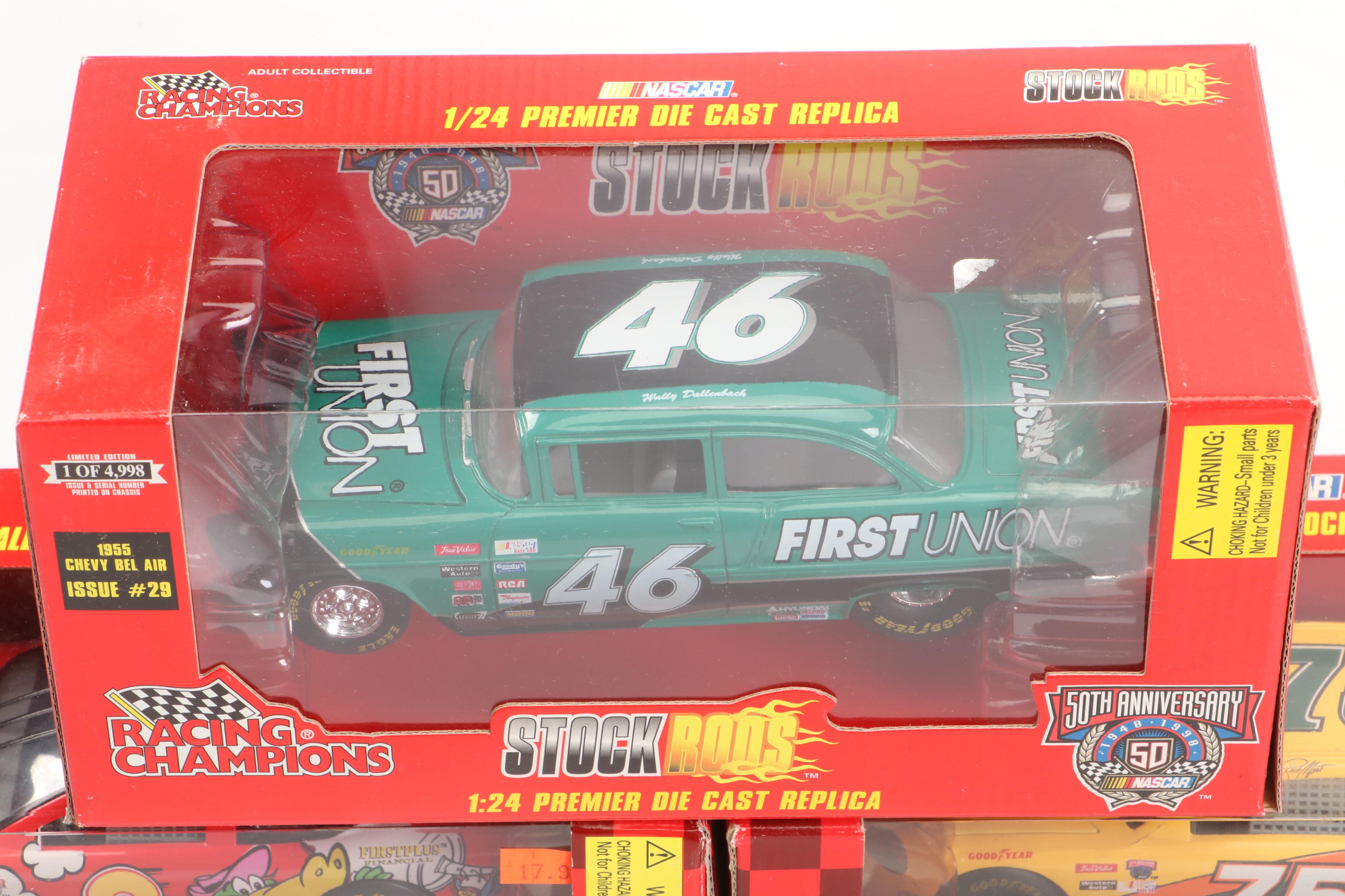 Racing Champions 50th Anniversary NASCAR 1:24 Scale Diecast Cars, 1990s