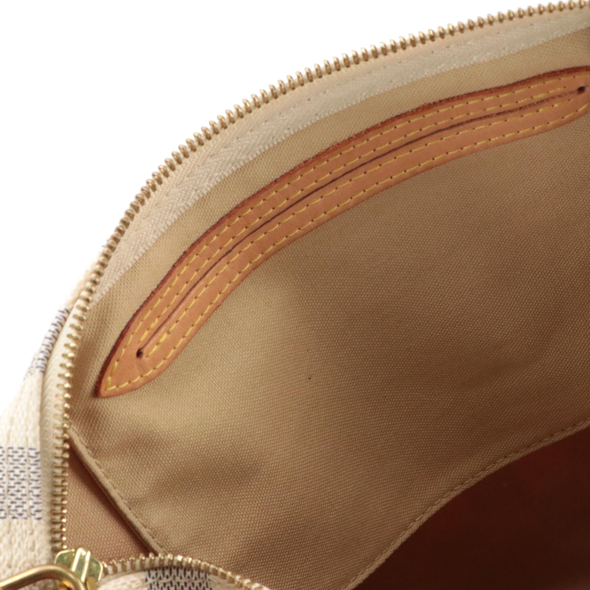 Louis Vuitton Speedy 30 in Damier Azur Canvas and Vachetta Leather