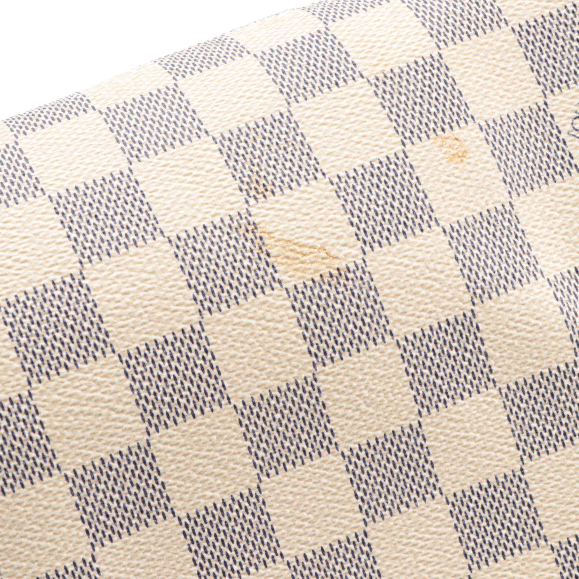 Louis Vuitton Speedy 30 in Damier Azur Canvas and Vachetta Leather