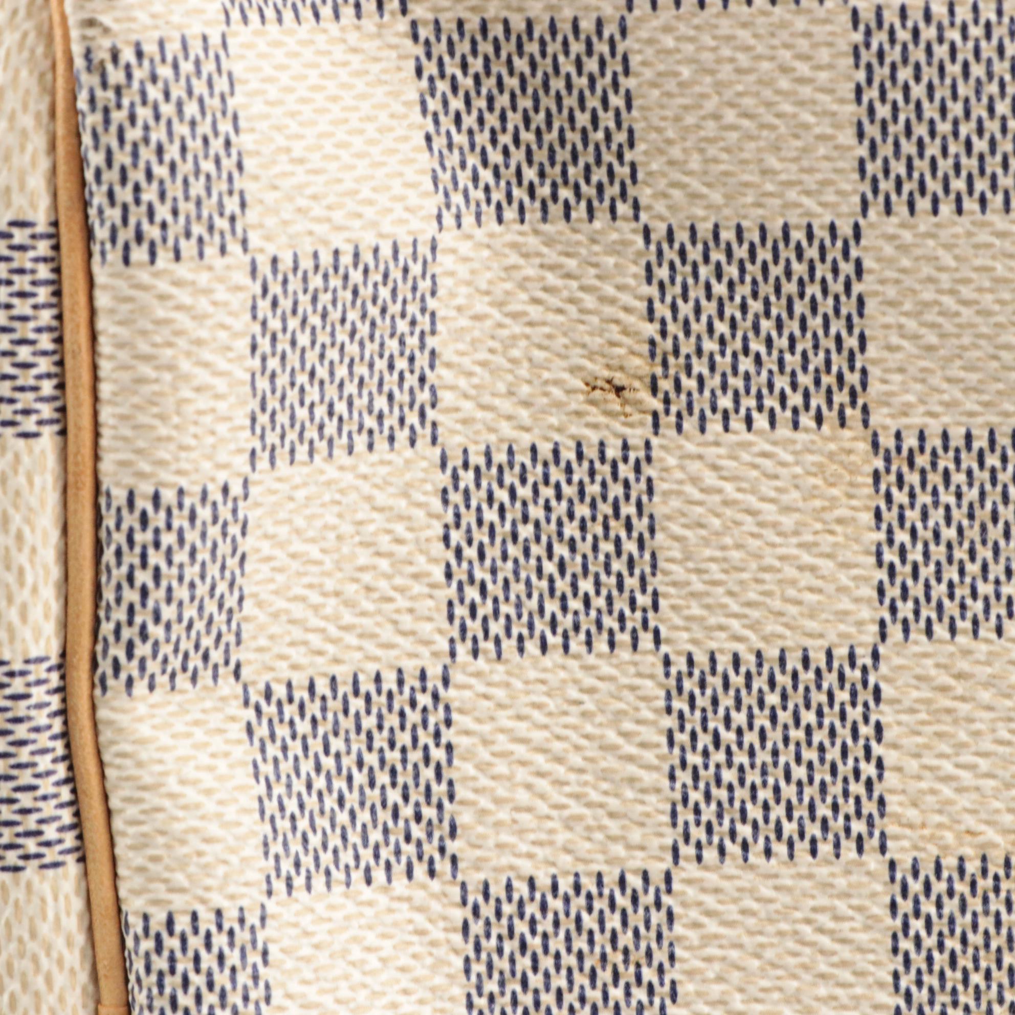 Louis Vuitton Speedy 30 in Damier Azur Canvas and Vachetta Leather