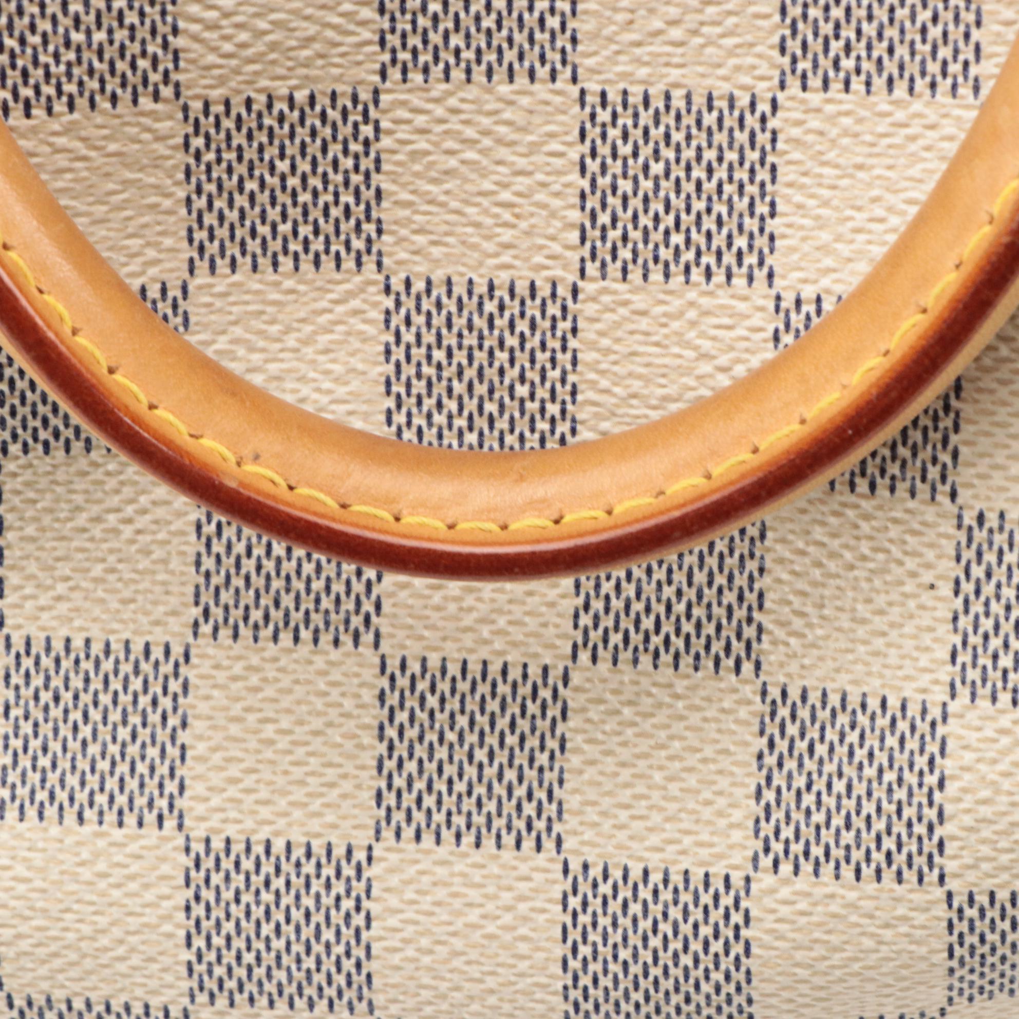 Louis Vuitton Speedy 30 in Damier Azur Canvas and Vachetta Leather