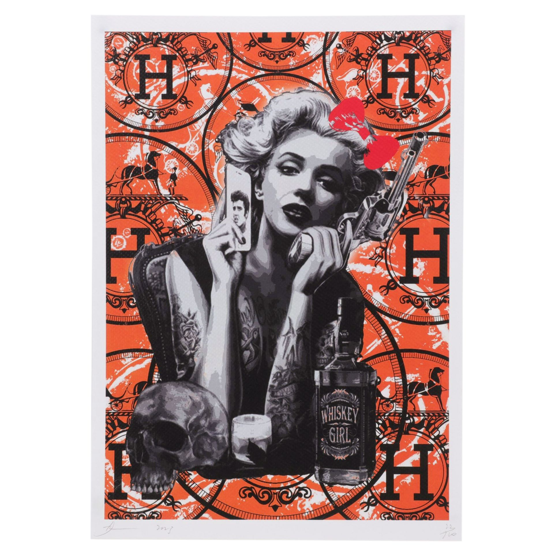 Death NYC Pop Art Graphic Print Featuring Marilyn Monroe, 2023