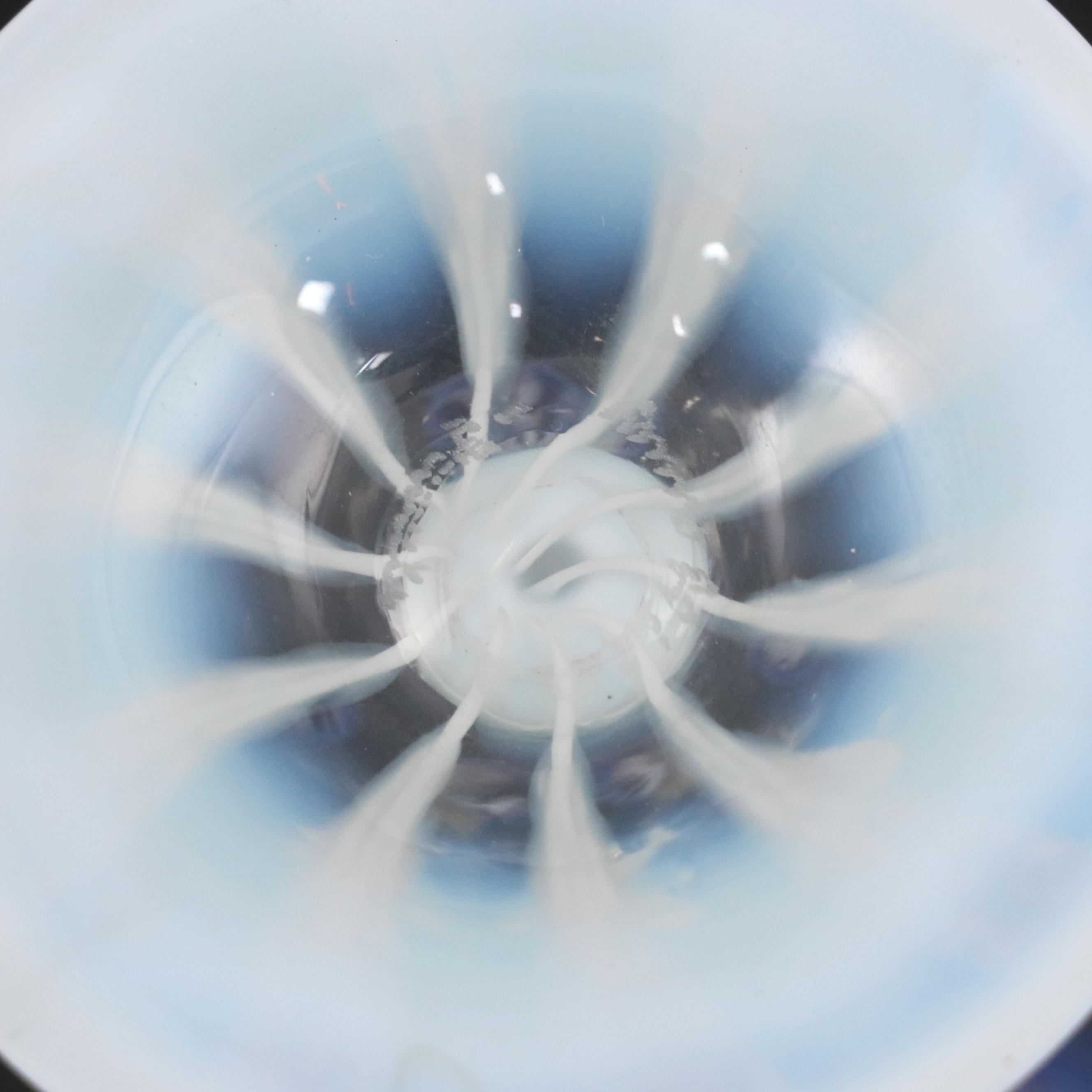 Louis Comfort Tiffany Favrile Opalescent Art Glass Stemware, Early 20th Century