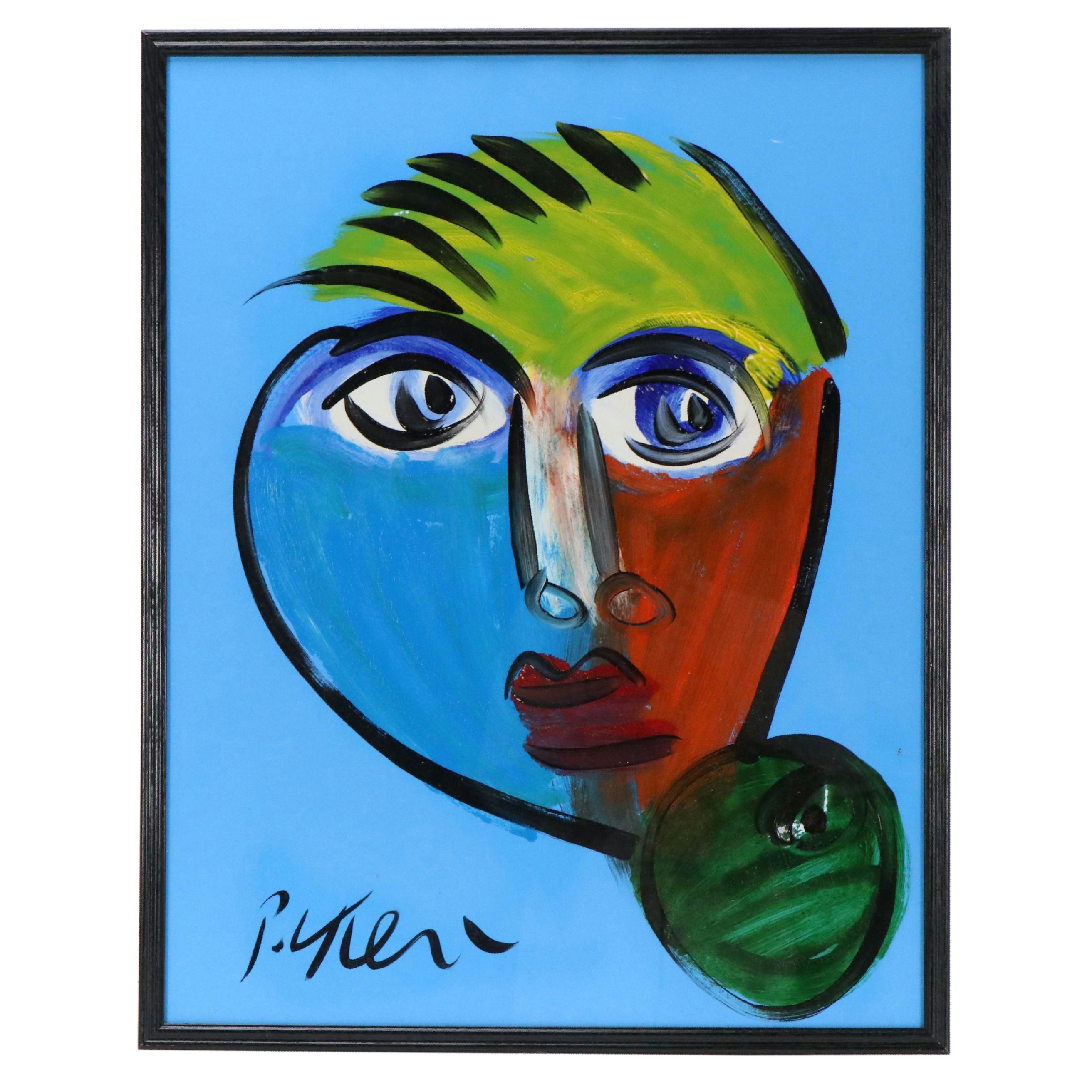 Peter Robert Keil Stylized Acrylic Portrait