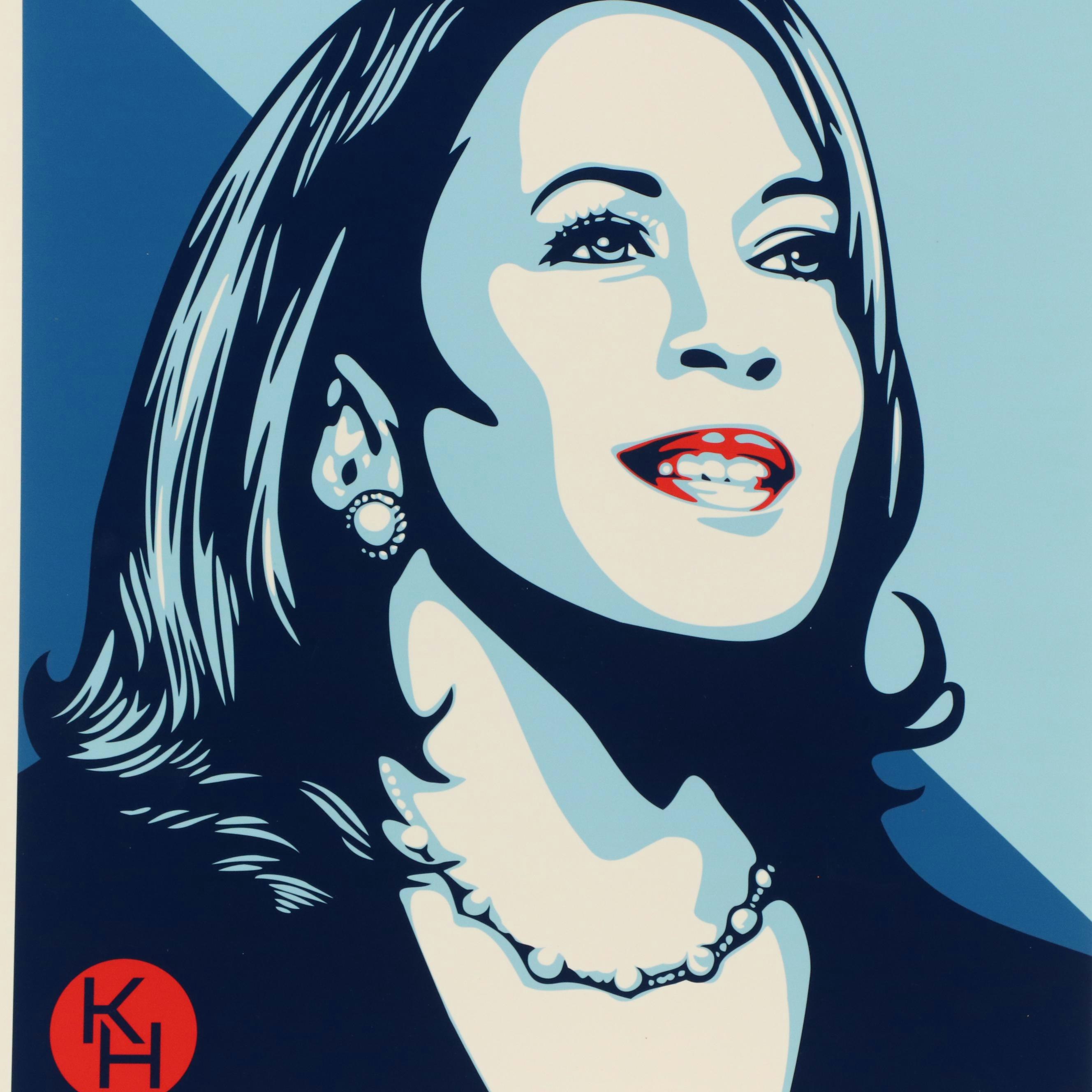 Shepard Fairey Digital Print of Kamala Harris "Forward," 2024