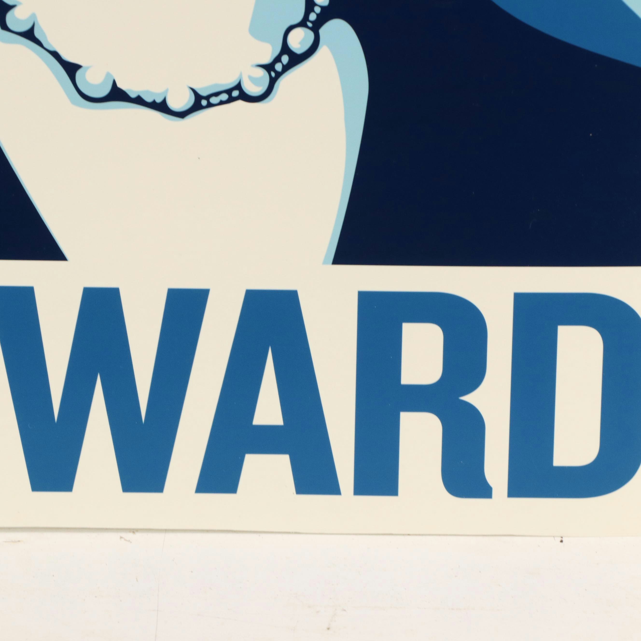 Shepard Fairey Digital Print of Kamala Harris "Forward," 2024