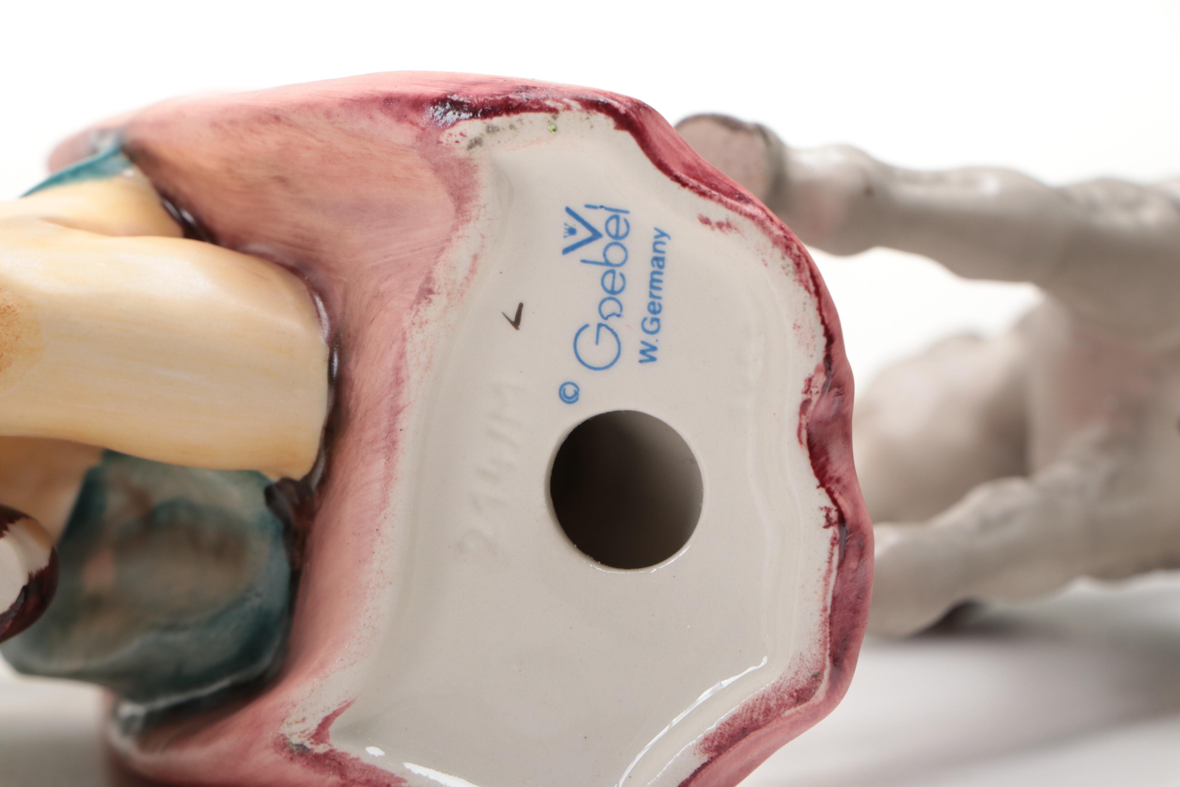 West German Goebel Christmas Nativity Scene Figurines, Mid 20th Century