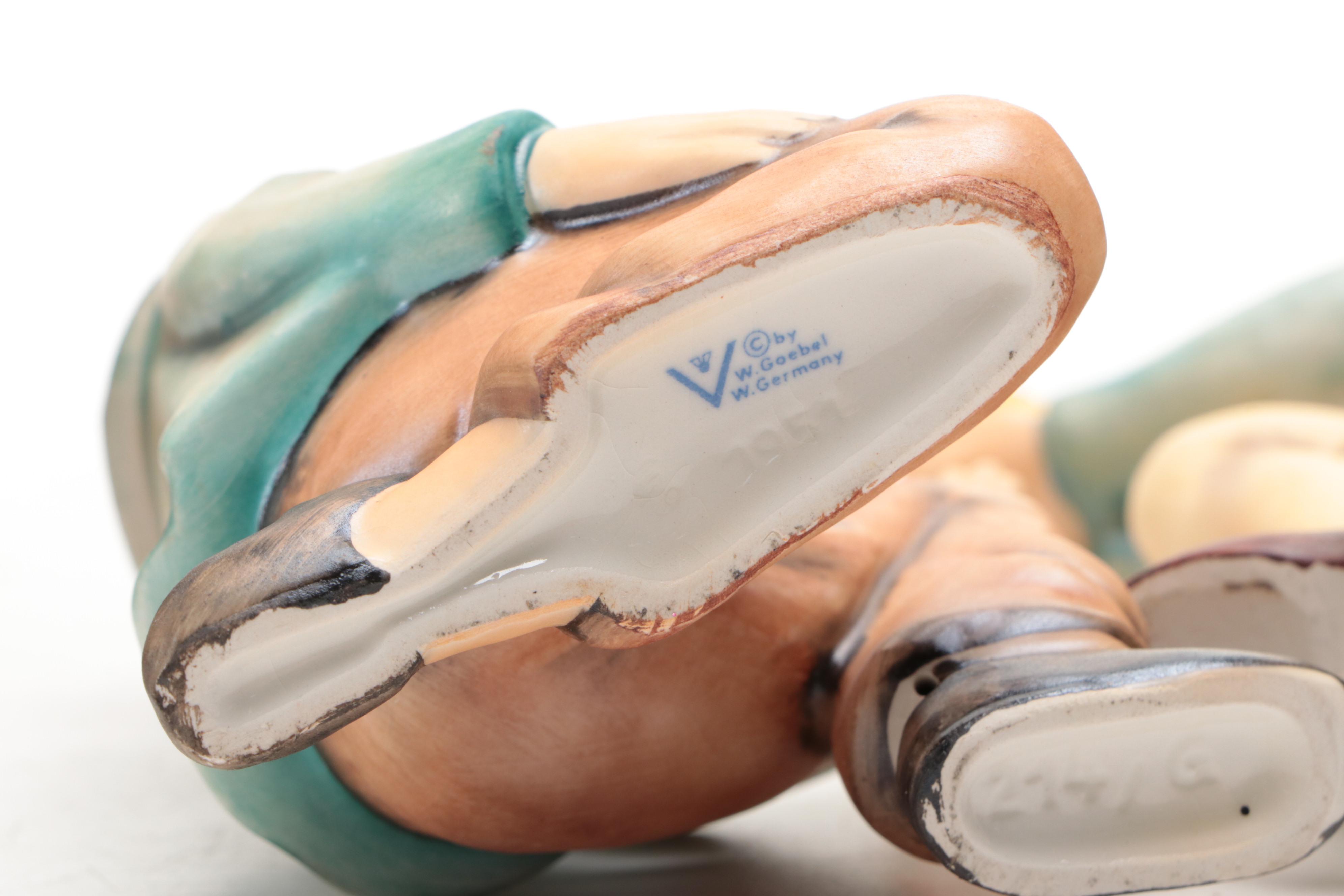 West German Goebel Christmas Nativity Scene Figurines, Mid 20th Century